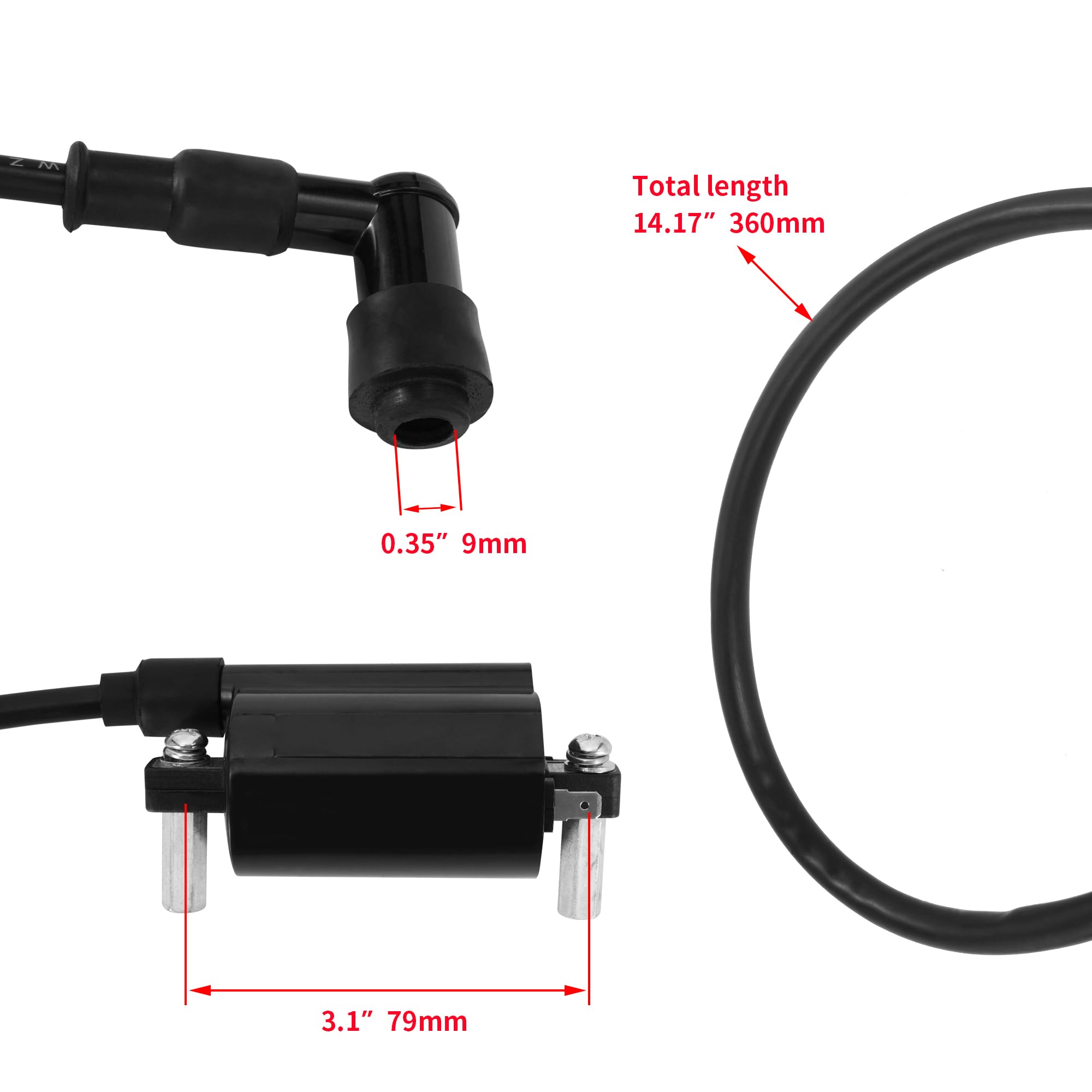 Ignition Coil for Linhai Manco Talon Roketa ignition coil for linhai 250cc 257cc 260cc 300cc ATV ignition coil replacement for l
