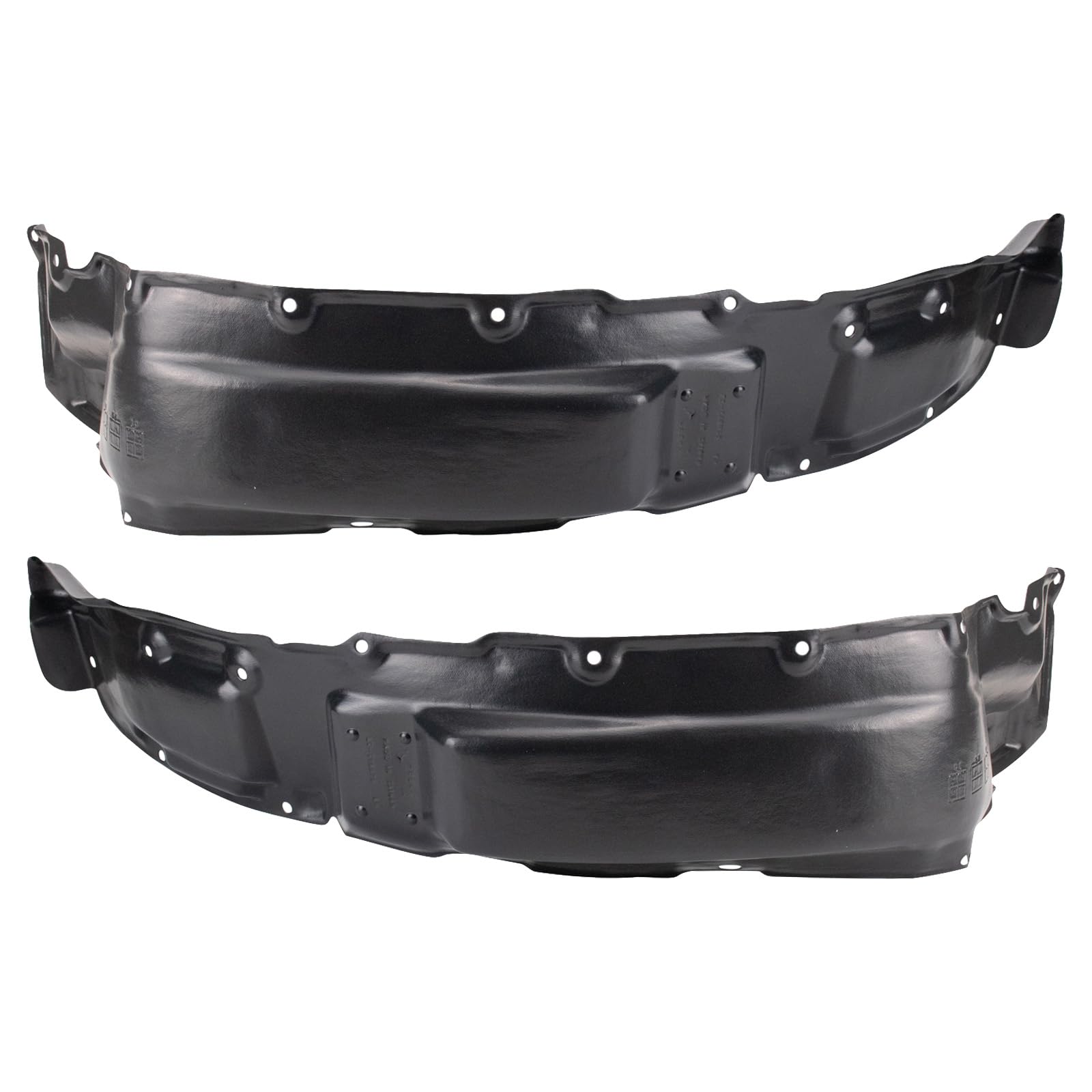 Trq Front Inner Fender Liner Set Compatible With 1998-2007 Toyota Land Cruiser To1248114 To1249114
