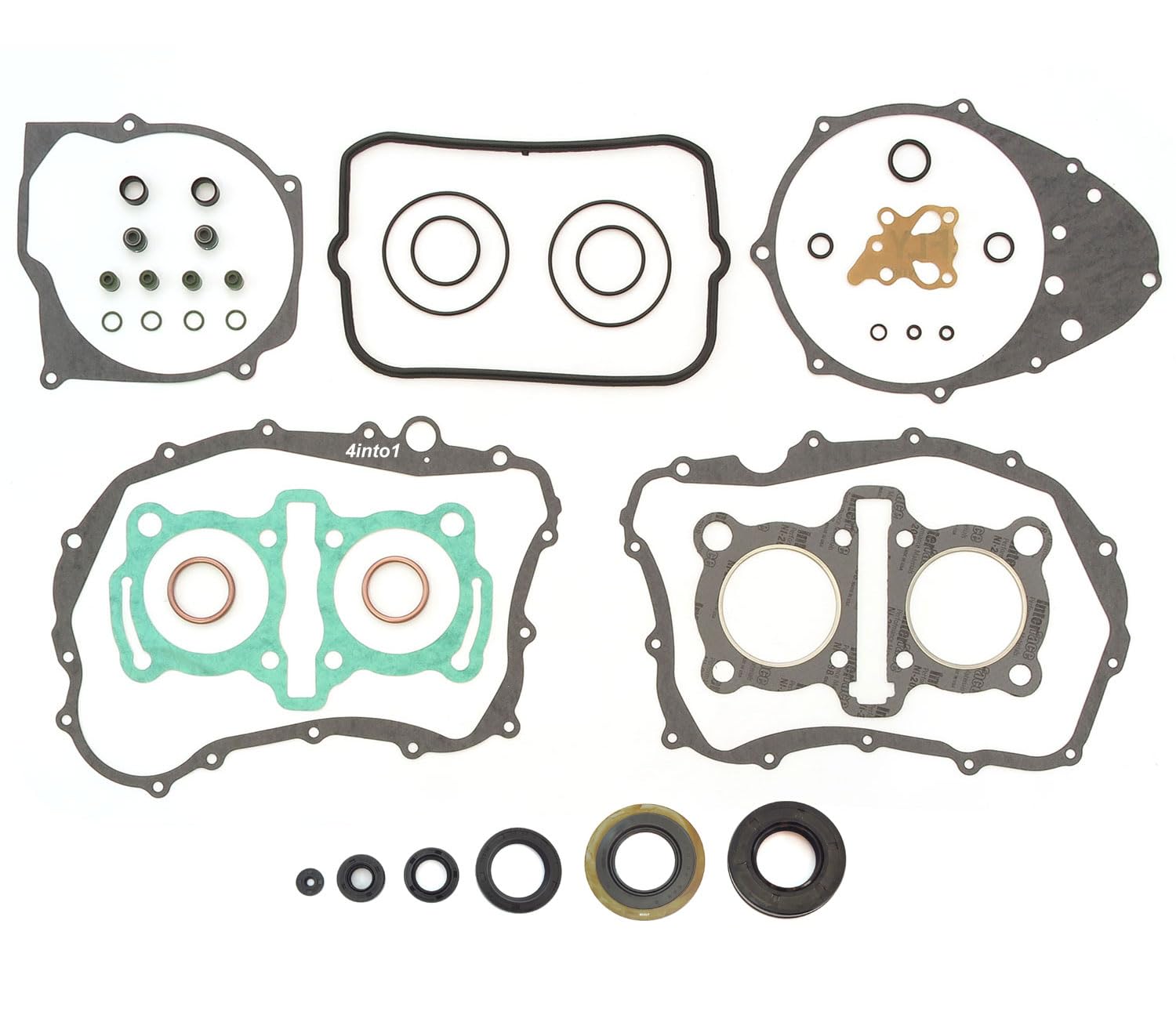 Engine Rebuild Kit - Fits Cb400T Hawk I & Ii Cm400-1978-1981 - Gasket Set + Oil Seals