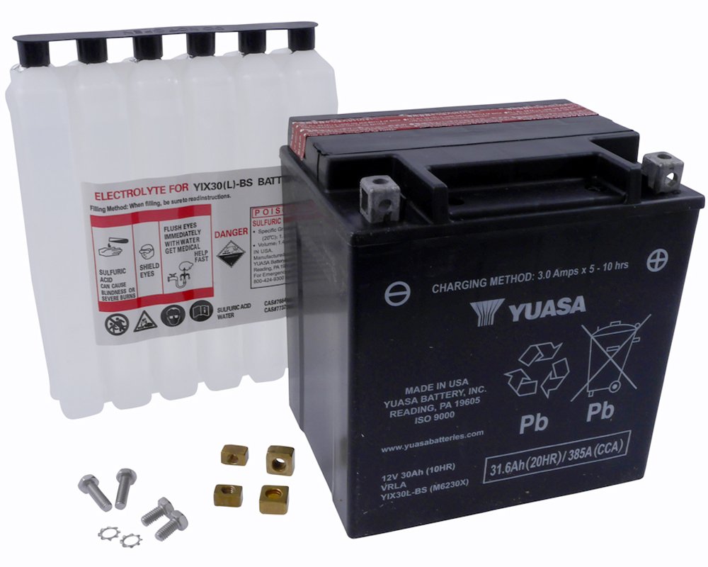 Yuasa Yuam6230X Yix30L-Bs Maintenance Free Yix Battery With Acid Pack