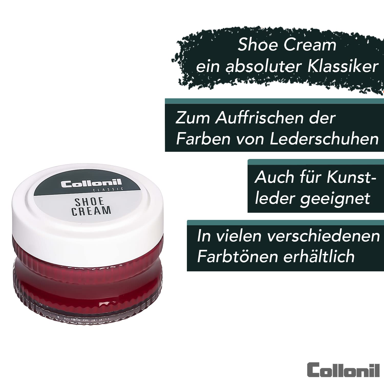 Collonil Red Cream Polish For Smooth Leather Shoes Boots Handbags