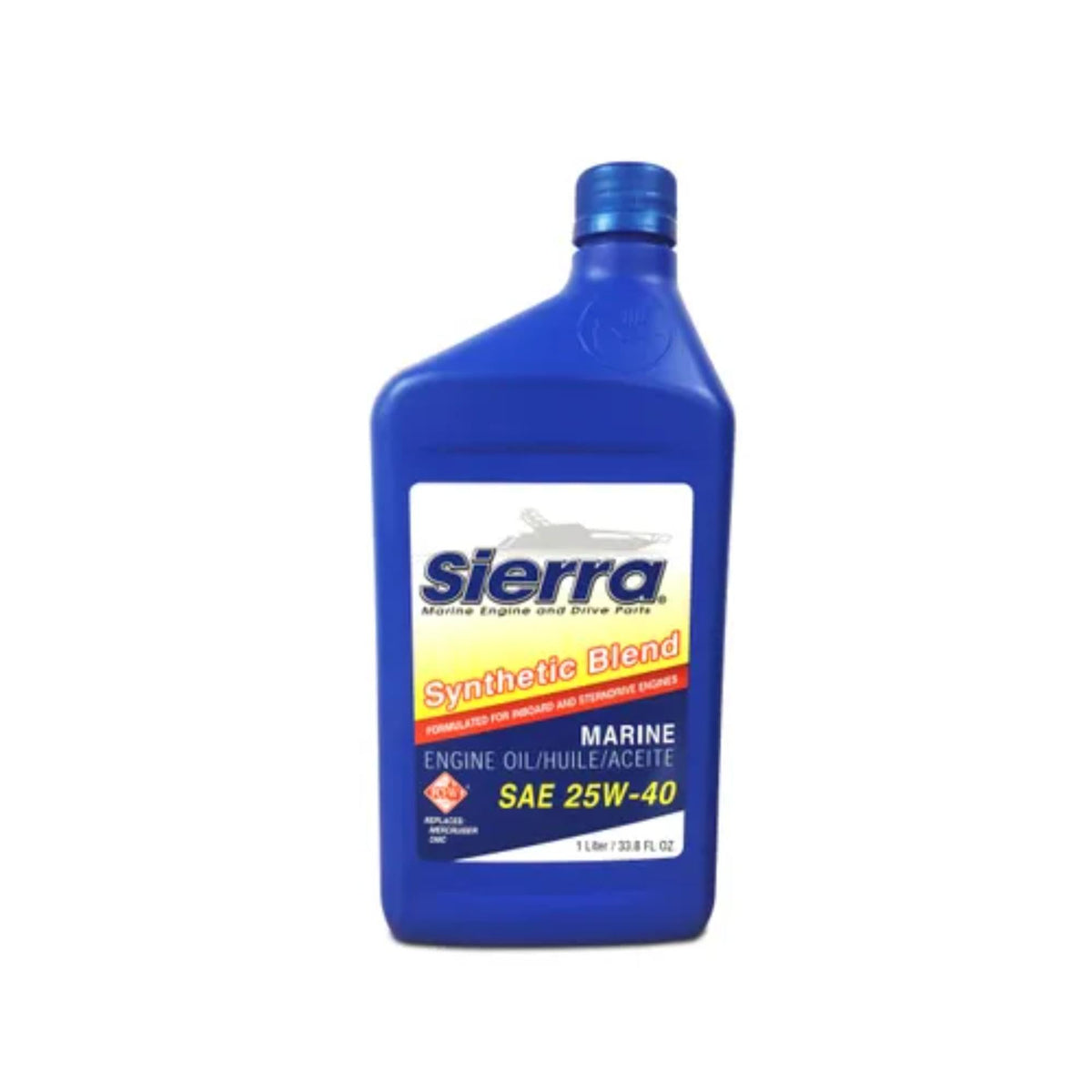 Sierra, Synthetic Blend Mercury Outboard Engine Oil - 1 Ltr, 18-9440-8