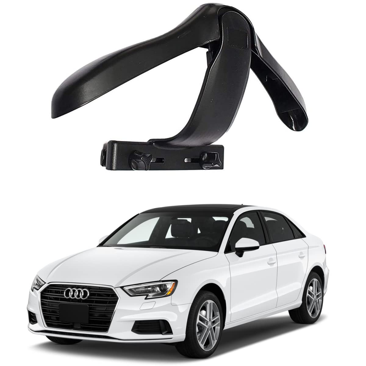Oshotto CH04 Detachable Headrest Car Coat Hanger Back Seat Clothes Holder for Suit Coats Blazer Jackets Compatible with Audi A3