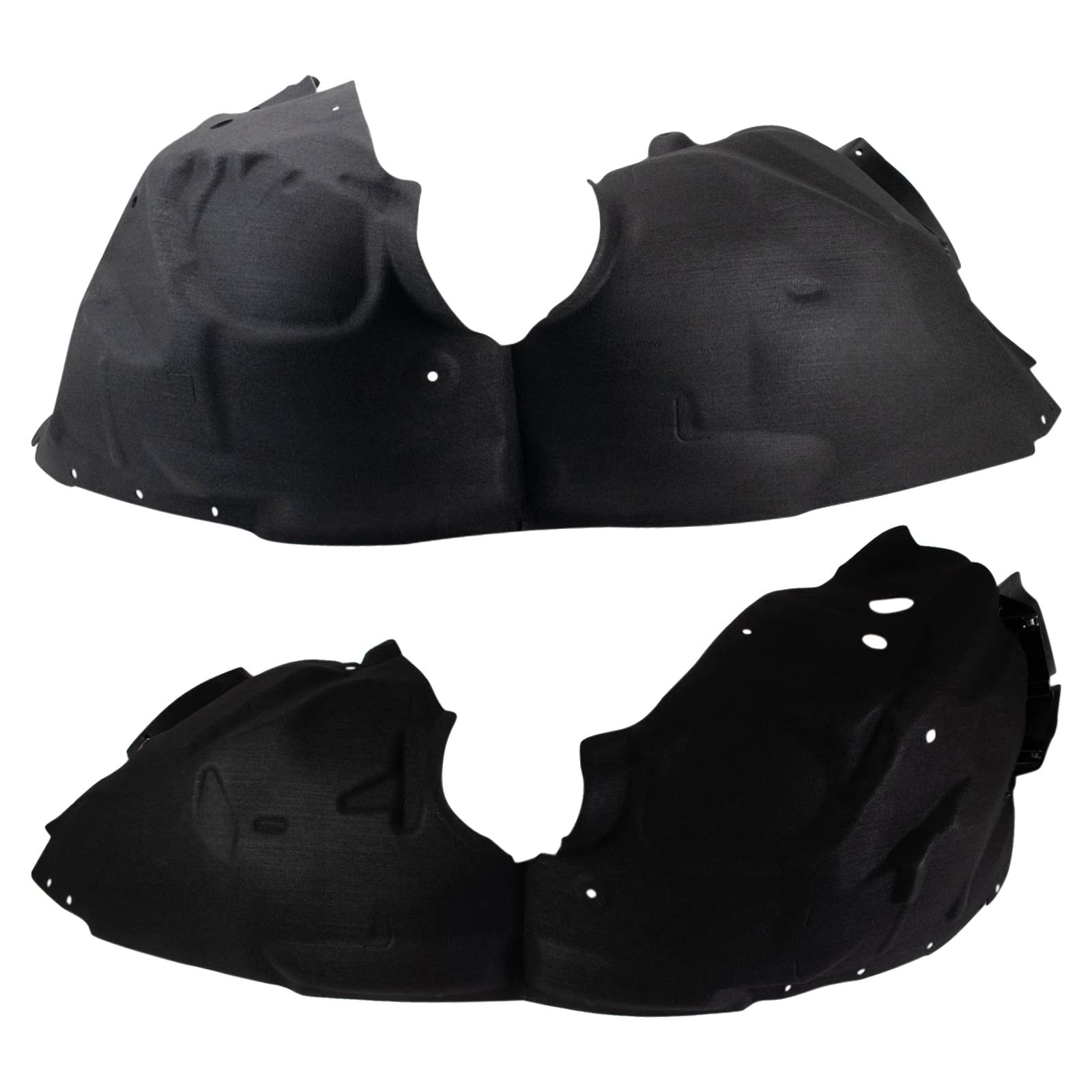 Trq Front Inner Fender Liner Set Compatible With 2019-2023 Ford Edge Fo1248197 Fo1249197