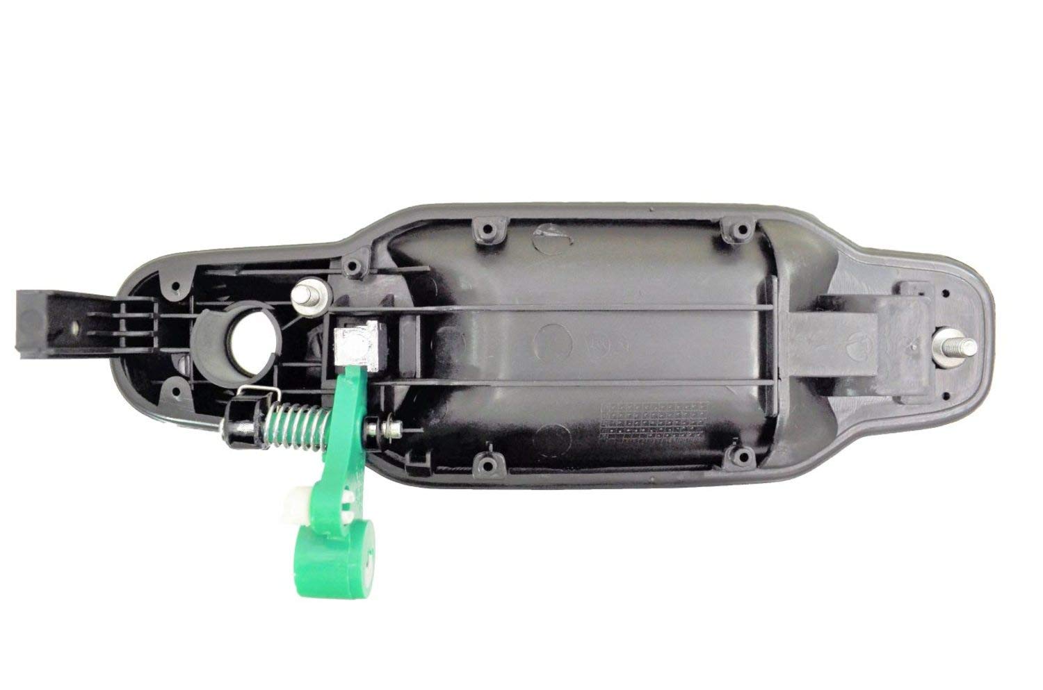PT Auto Warehouse KI-3550MP-QP - Exterior Outer Outside Door Handle, Chrome Lever with Black Housing - Front/Rear Left/Right, Se