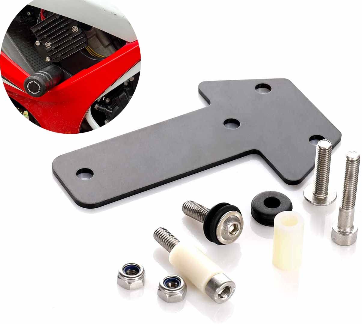 For Suzuki GSXR 600 750 K6 K7 Rectifier Regulator Bracket Relocation Kit 2006 2007 Stainless steel 304