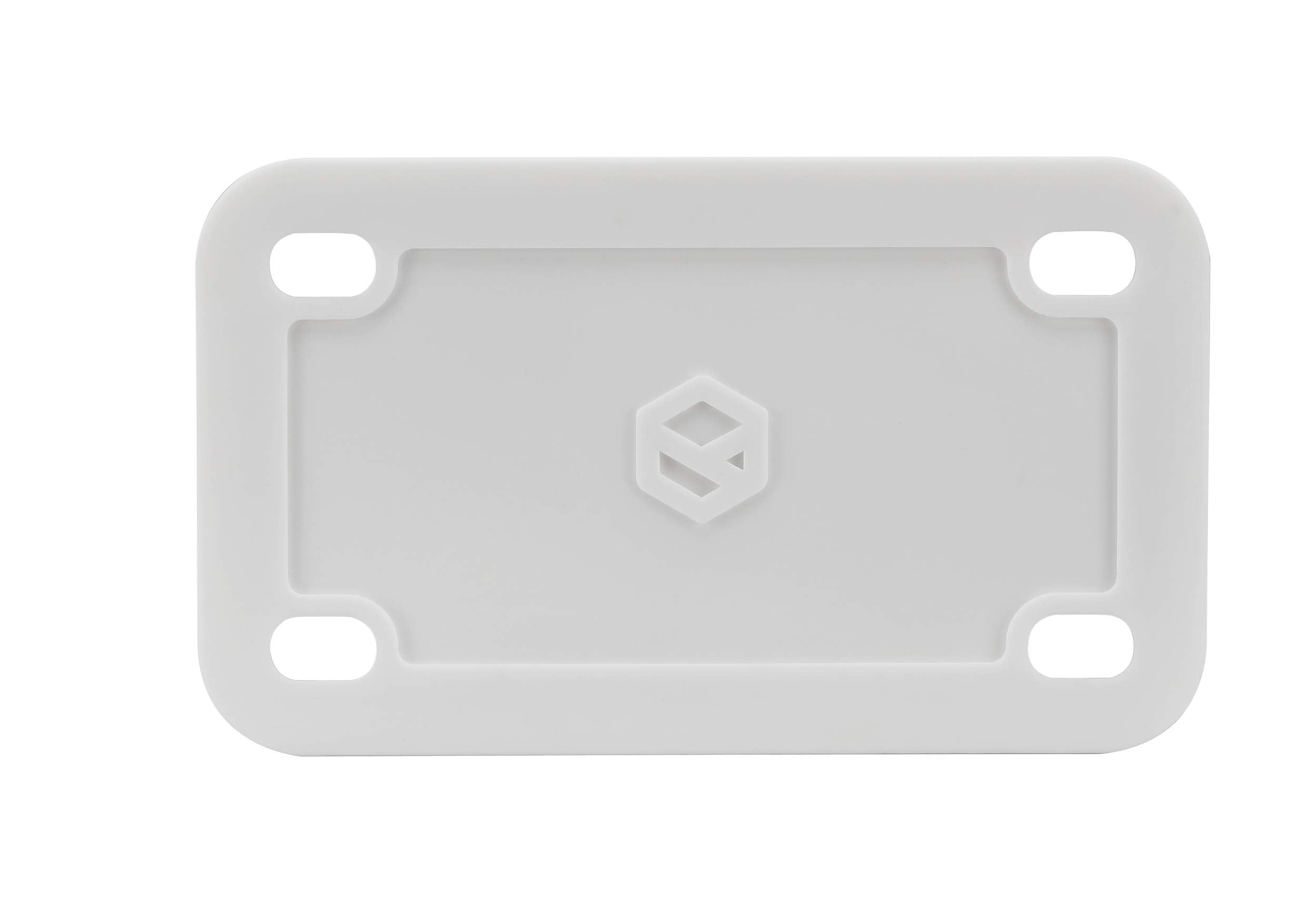 Rightcar Solutions Motorcycle Silicone License Plate Frames | The Original Premium Grade Silicone Bike Plate Frame | Rust Proof, Rattle Proof, Weather Proof License Plate Holder (White)