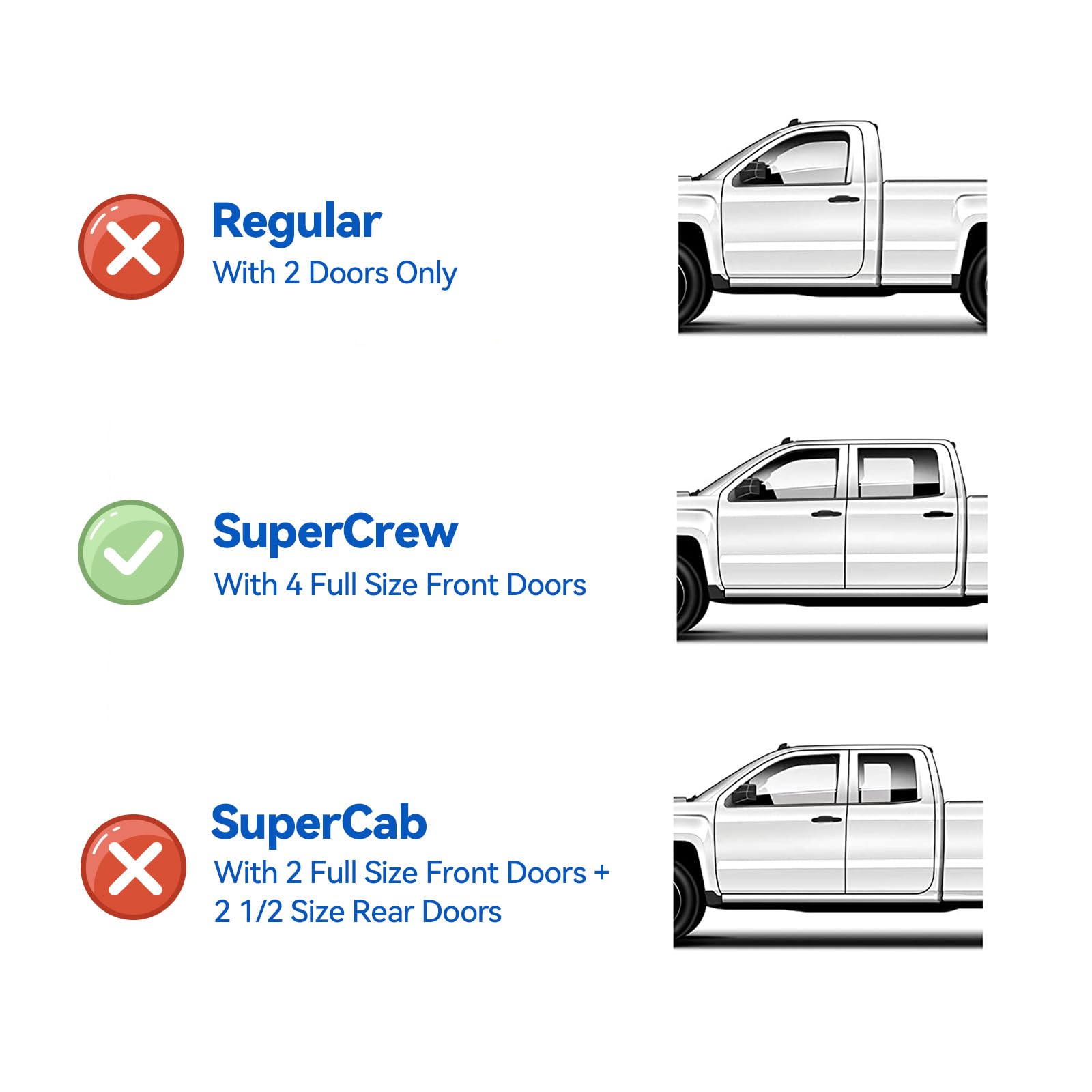 in-Channel Window Visors Rain Guards for 2019-2023 Ford Ranger SuperCrew, Window Vent Wind Deflectors Visors Shades for 19-23 Ra