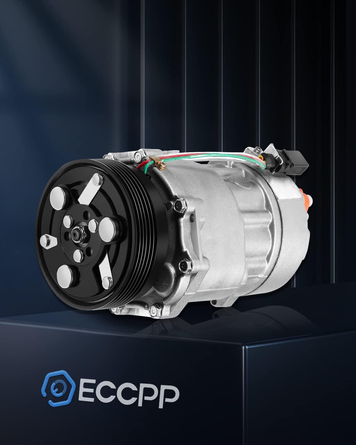 ECCPP A/C Compressor 1999 2000 2001 Fit for Volkswagen for Jetta for Golf 1.8L 1.9L 2.0L Air Conditioning Compressor SD7V16
