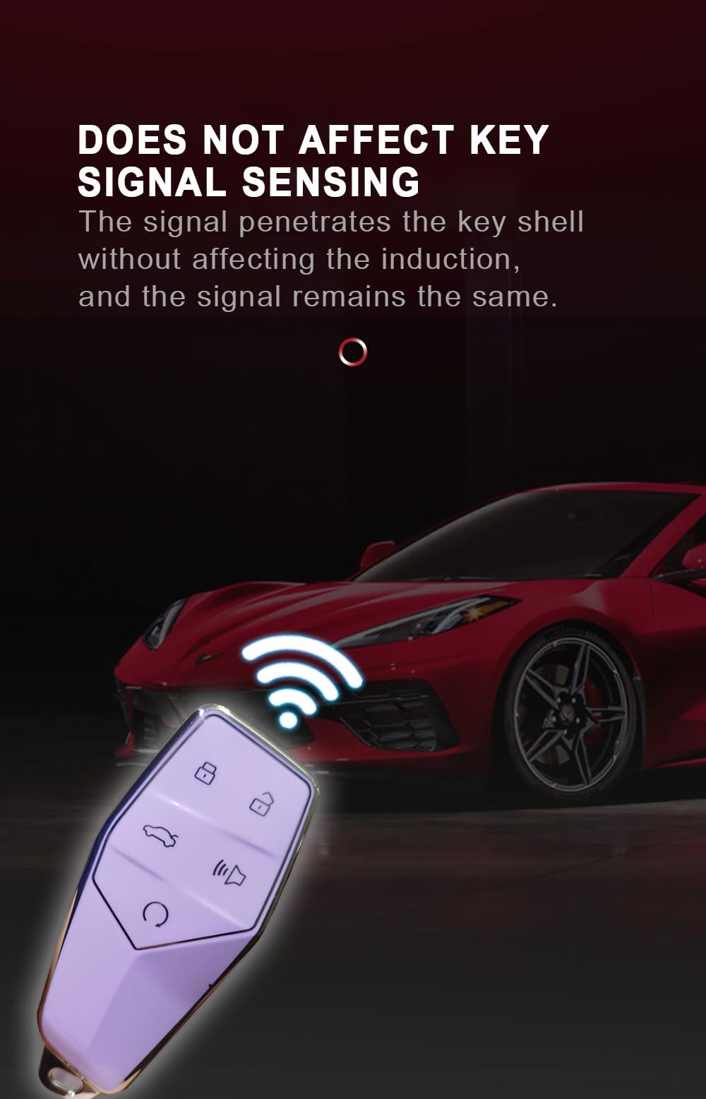 Hibeyo Soft Tpu Key Fob Cover For Mg One 2022 Accessories With Keychains 5 Button Car Key Case Cover Protector For Mg One 2022 K