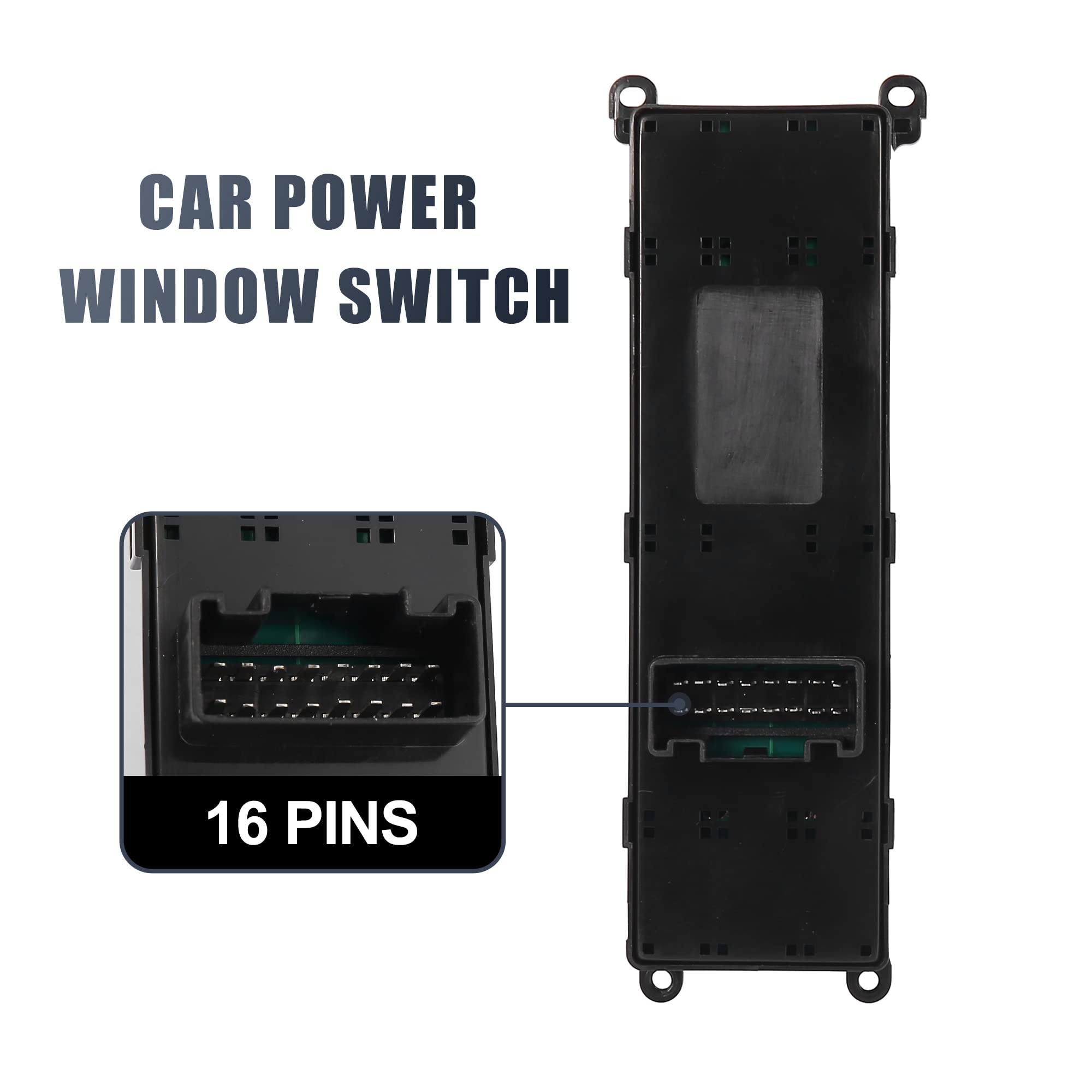 X Autohaux Master Driver Side Power Window Switch 93570-1W155 Replacement For Kia Rio 2012-2015