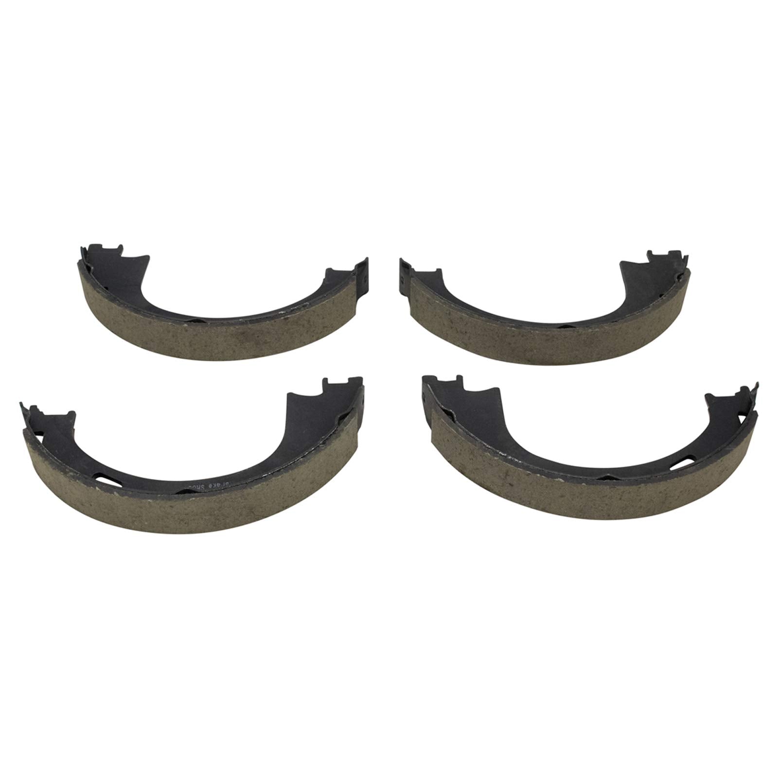 Trq Rear Brake Pad & Rotor Kit Brake Pads Brake Rotor Parking Brake Shoe Set Ceramic Compatible With 2004-2008 Ford F-150 2006-2