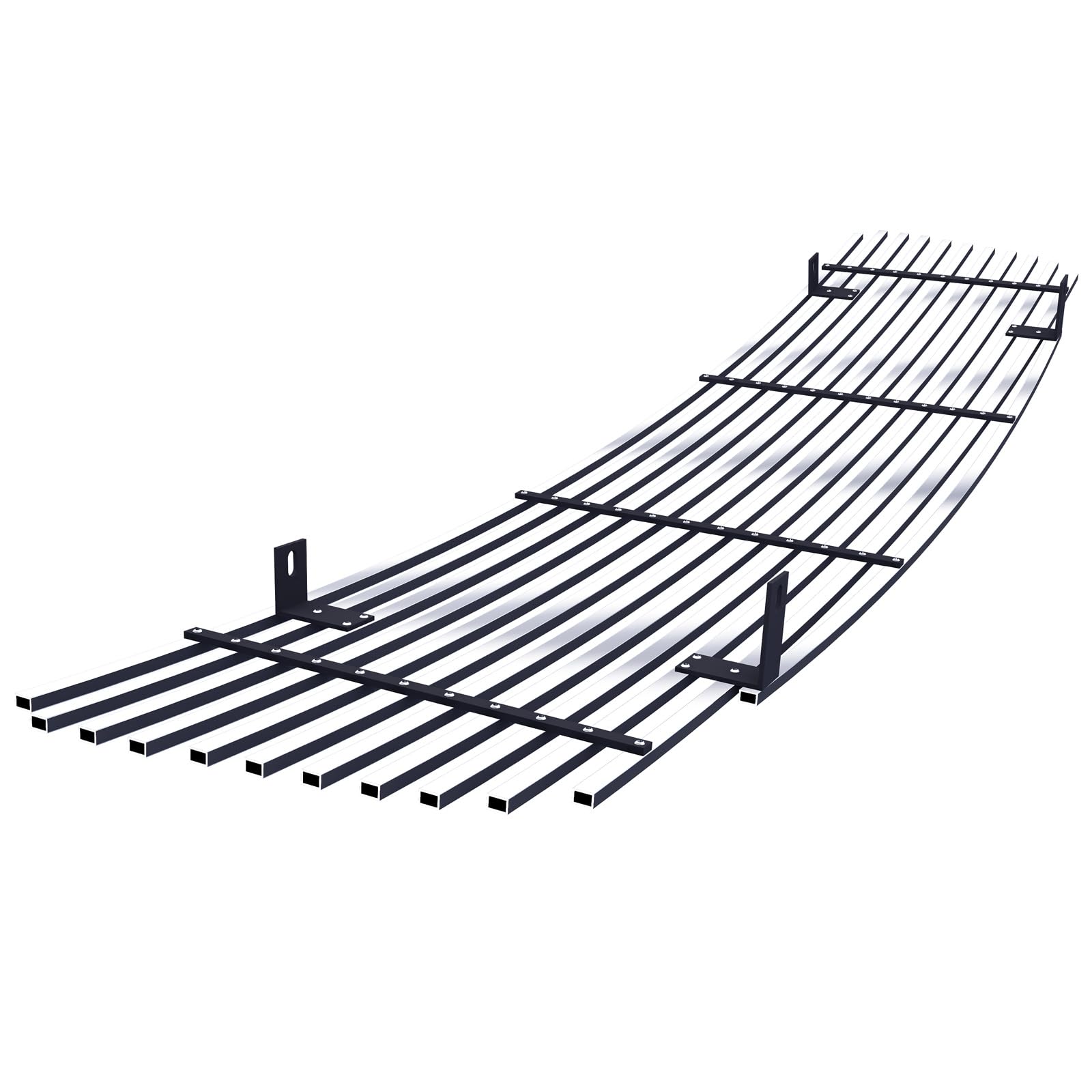 APS Compatible with GMC Sierra 1500 1500HD 2500HD 3500 2003-2006 & 03-04 2500 & 07 Classic Style Main Upper Stainless Steel Chrome Billet Grille Grill Insert G85371A