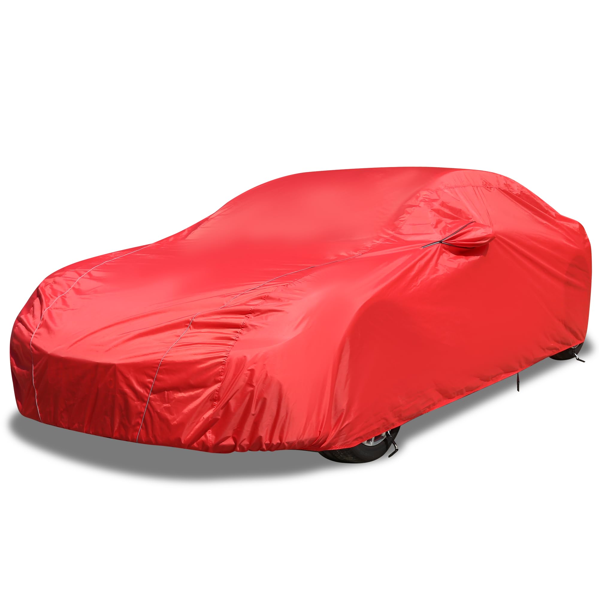Coverado Car Cover Waterproof All Weather, Car Covers For Automobiles With Zippered Mirror Pocket Outdoor Snowproof Sunproof Ful