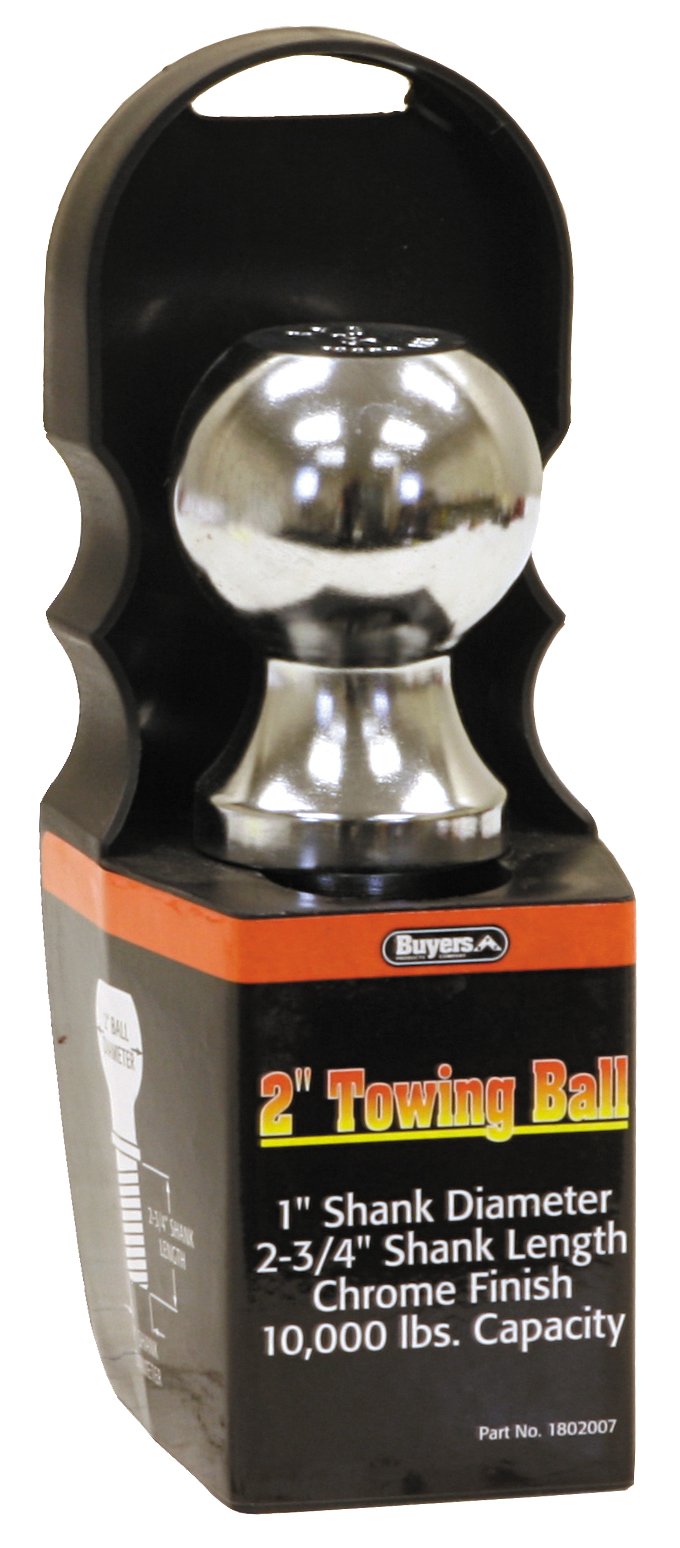 Buyers Products 1802007 Ball (Chrome 2 x 1 x 2.75,Capacity 10000 lbs), Silver