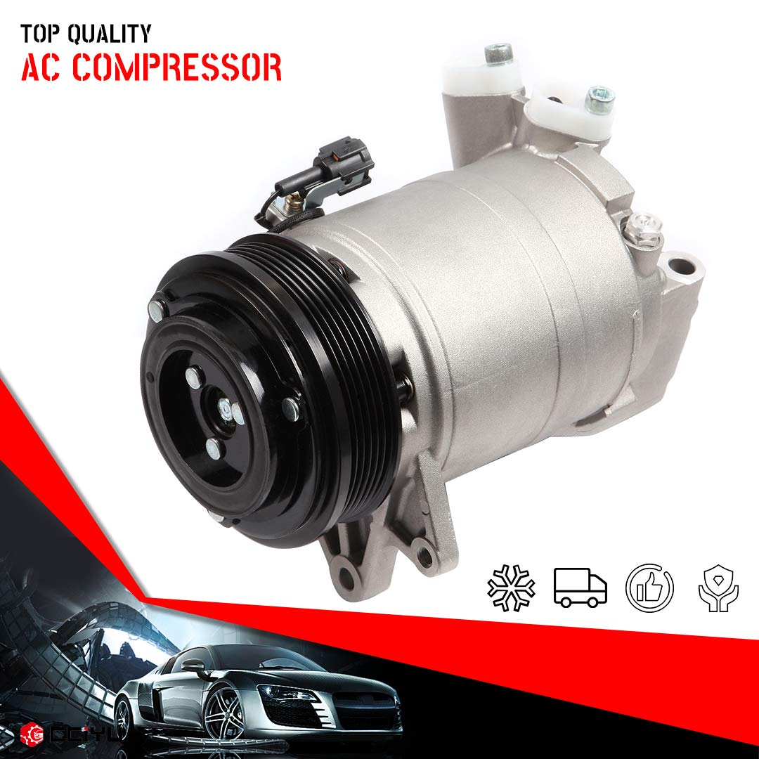 CCIYU A/C Compressor with Clutch A/C Air Compressor for Car 2002-2006 for Nissan Altima 3.5L,2004-2008 for Nissan Maxima 3.5L Ai
