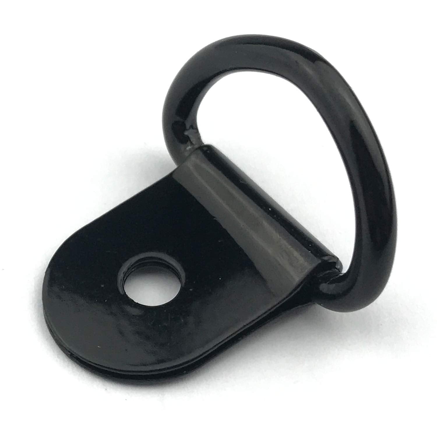 Excelfu 30 Pack Small Steel D-Ring Tie Downs, D Rings Anchor Lashing Ring For Loads On Case Truck Cargo Trailers Rv Boats, Black