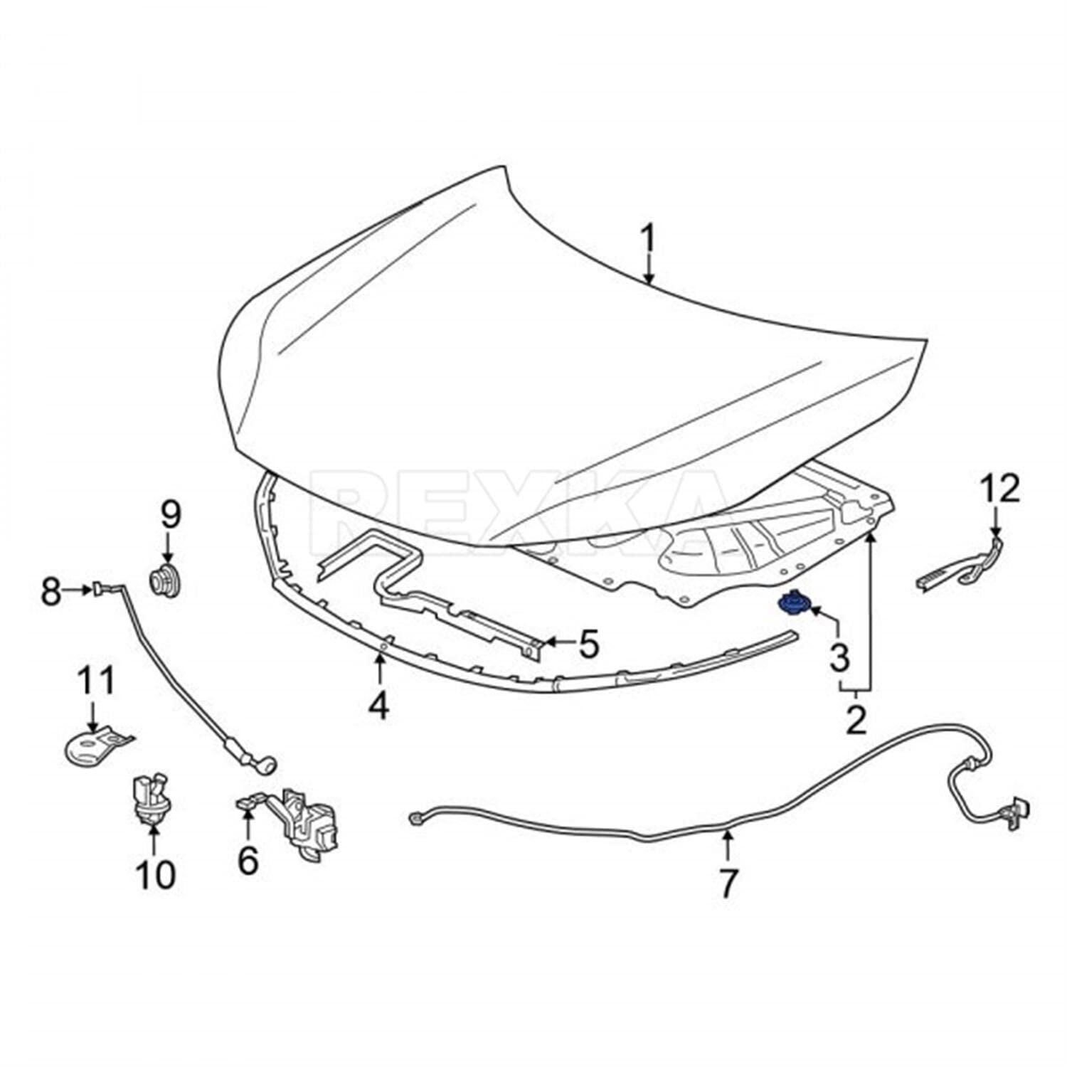 Rexka 30 Pcs Hood Insulation Retainer Clip Fastener Compatible With Honda Acura 91501-Swa-003 Accord Civic Crosstour Cr-V Fit Hr