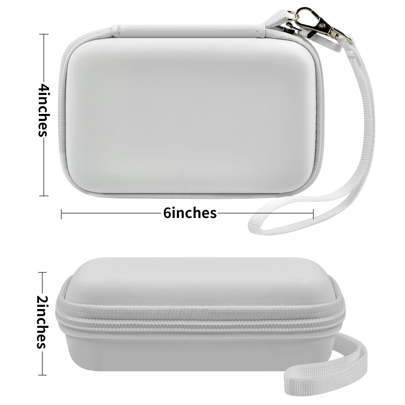 ANKHOH Travel Case for UCOMX/Nano/Iseyyox Wireless Charger - Foldable Magnetic Storage Bag, White, 1 Count, Fast Charge Pad Holder