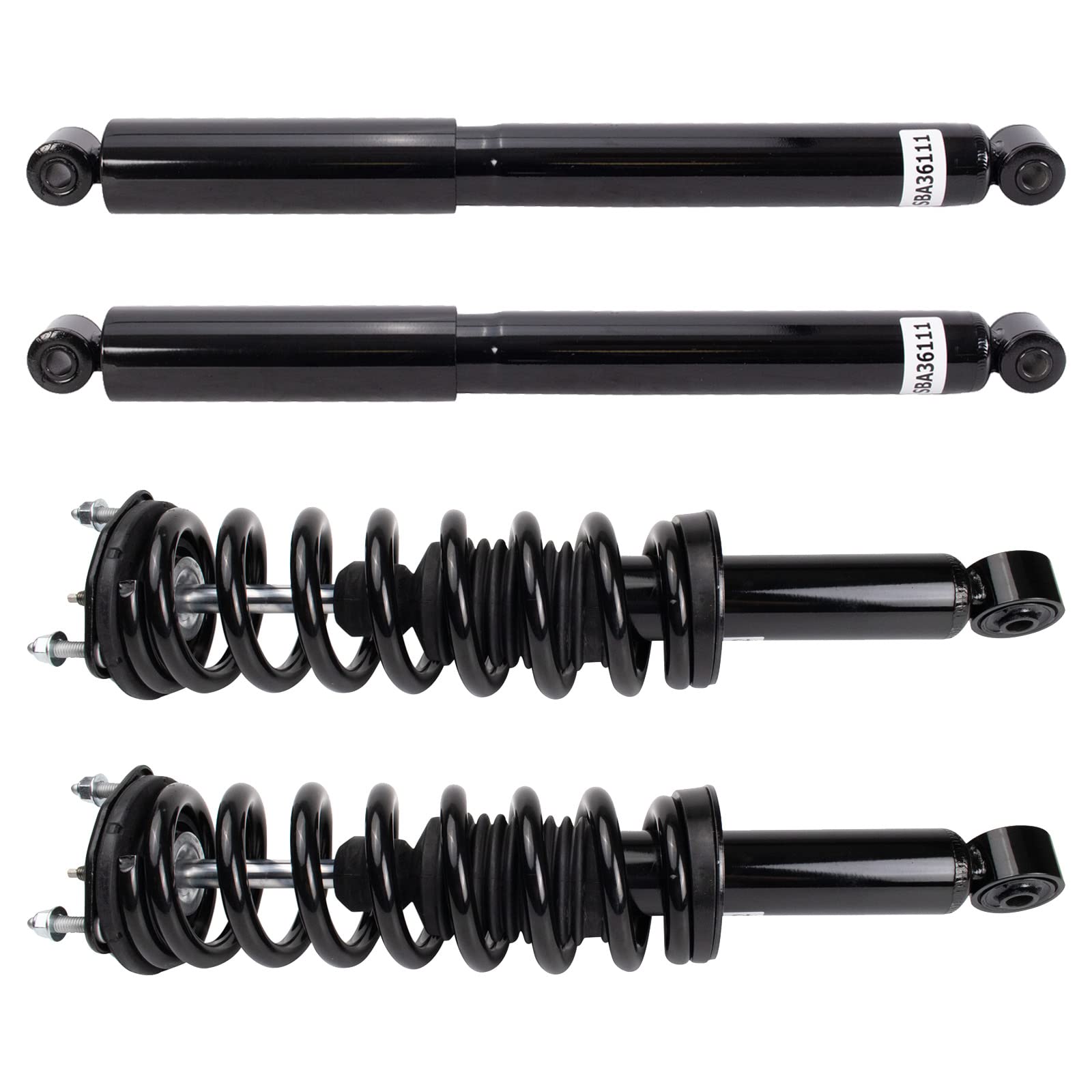 Trq Front And Rear Complete Strut Assembly & Shock Absorber Kit Shock & Spring Strut Assembly Compatible With 2015-2020 Chevrole