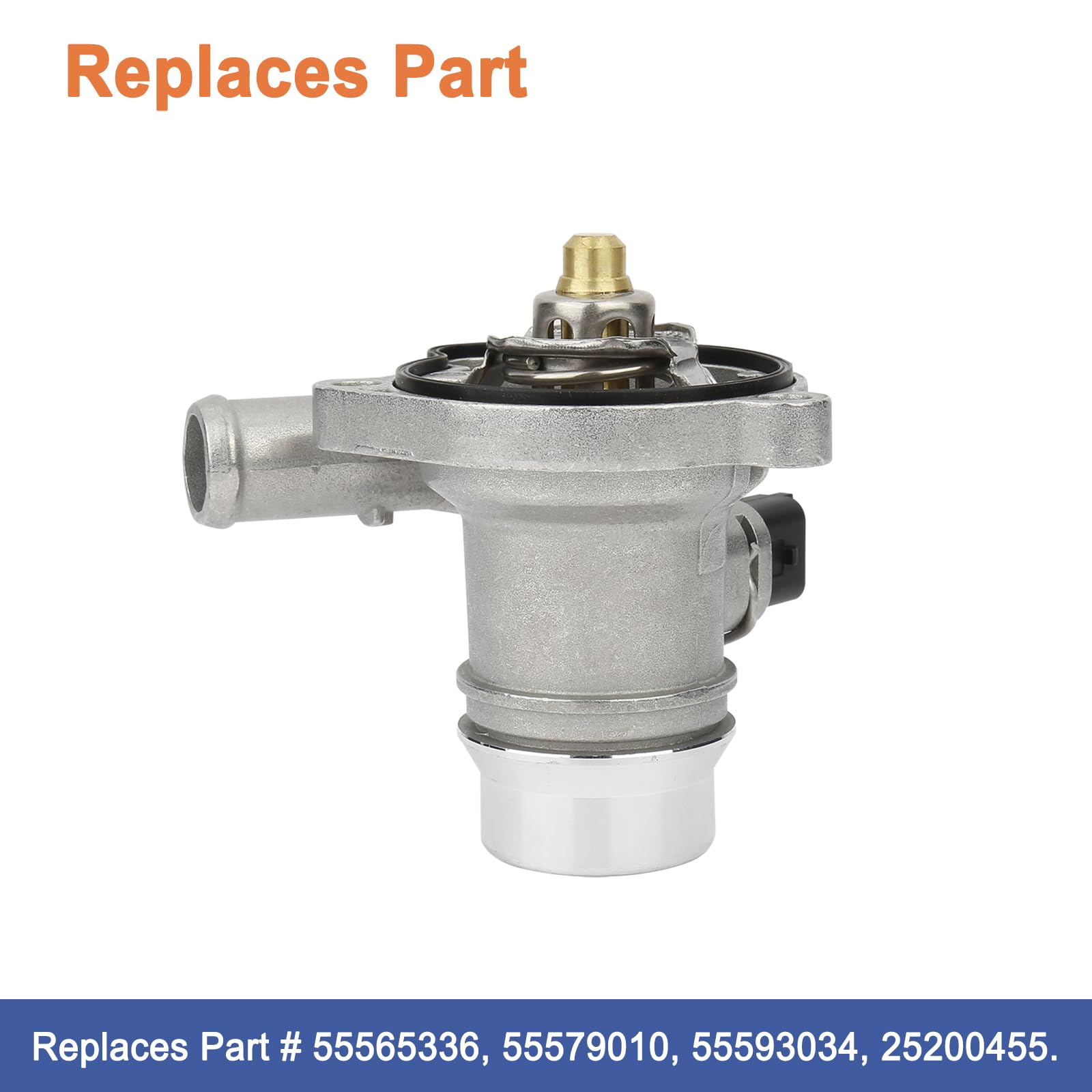 Upgrade Aluminium Engine Coolant Thermostat Housing Assembly(1Pcs).Fit For Buick Encore 2013-2020 Chevy Cruze 2011-2016 Trax Sonic 2013-2020.Replaces Part # 25200455 55565336 902-808 55593034.