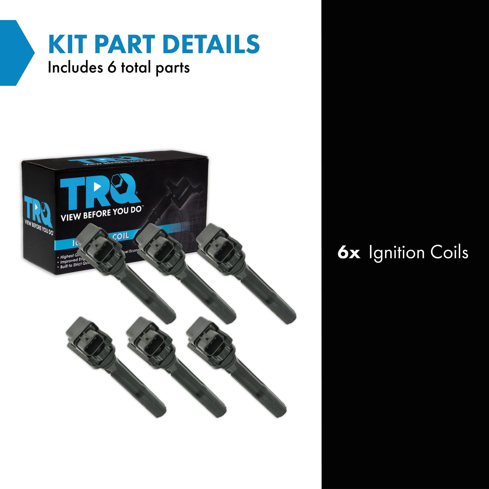 Trq Ignition Coil Set Compatible With 2001-2004 Chevrolet Tracker 1999-2005 Suzuki Grand Vitara 2004 Vitara 2002-2006 Xl-7