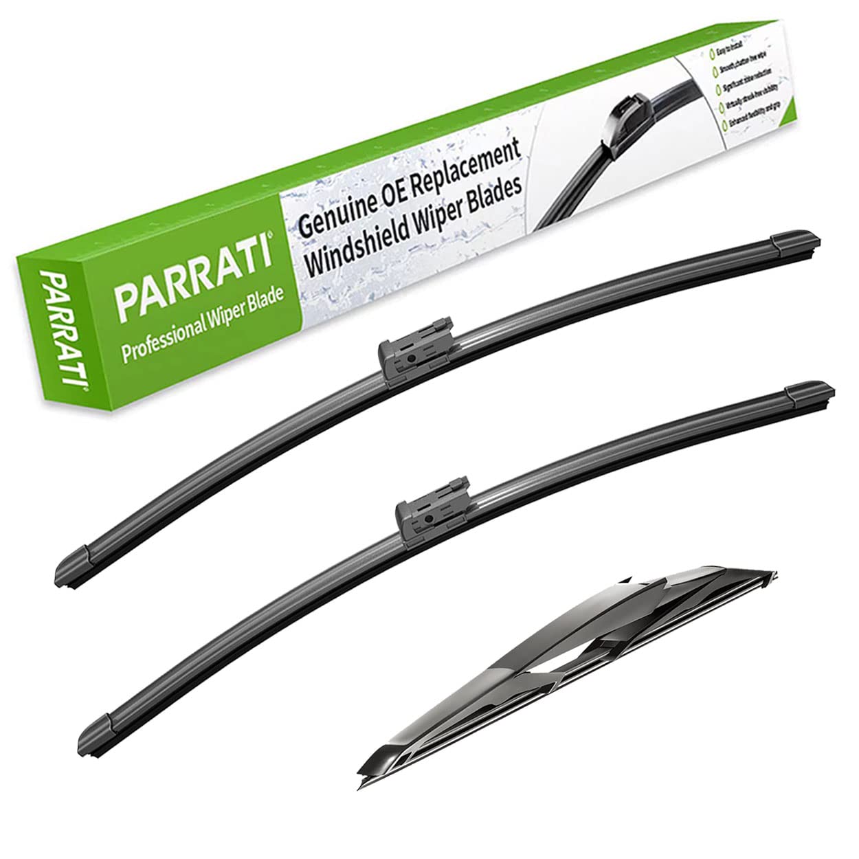 Parrati High Performance Premium All-Season Automotive Windshield Wipers With Rear Wiper Blades Replacement For 2019-2023 Subaru