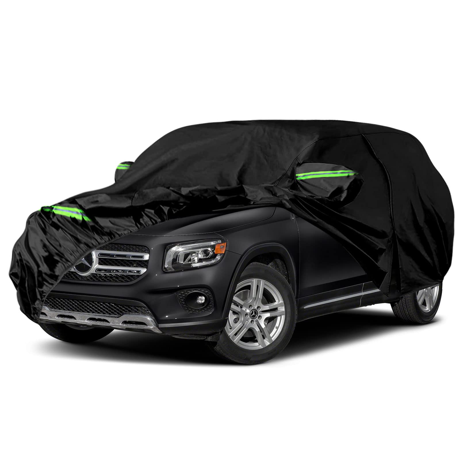 Waterproof Car Covers Replace For 2019-2025 Mercedes-Benz Glb, 6 Layers All Weather Car Cover With Zipper Door & Windproof Bands