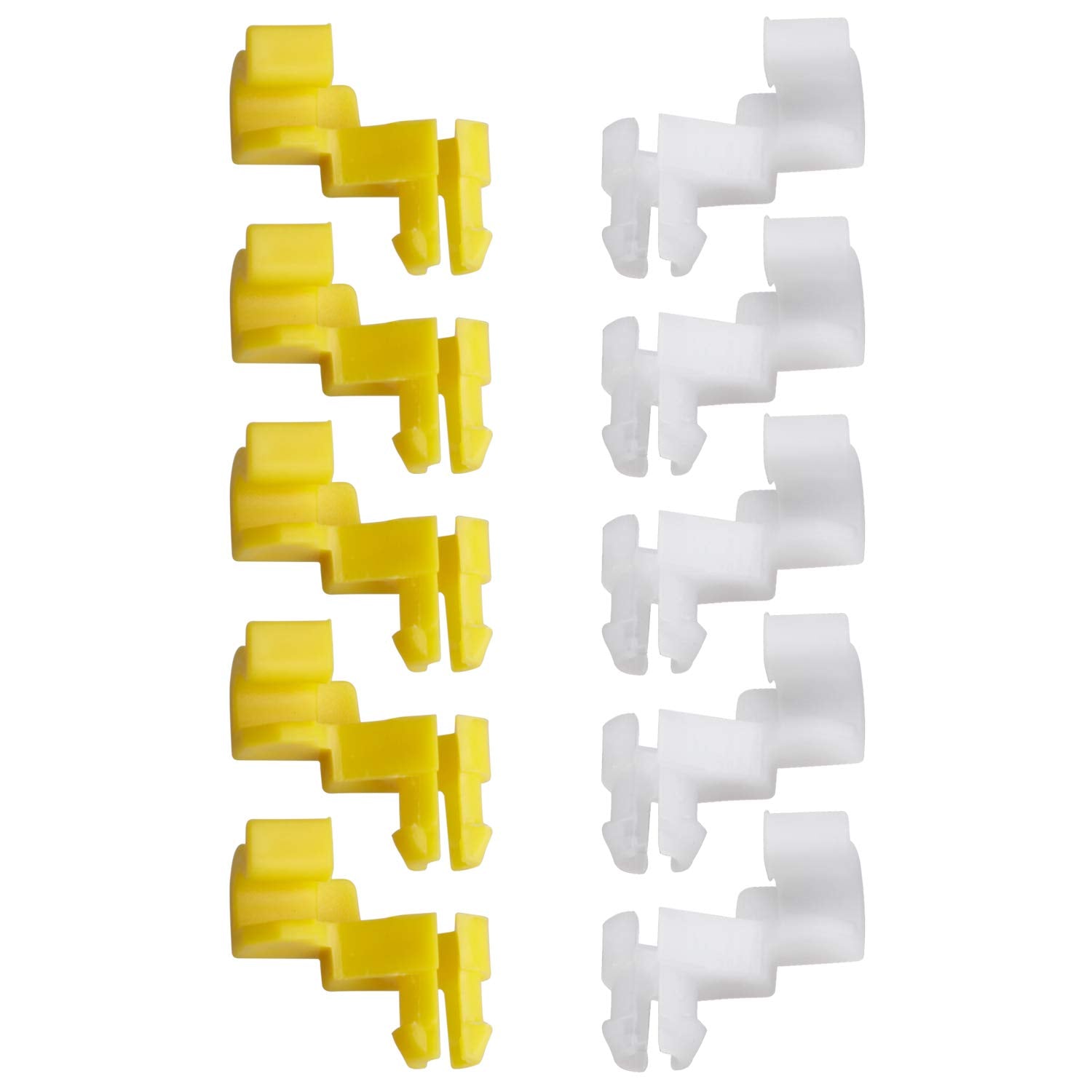 HERCOO Tailgate Handle Door Lock Rod Clips Left Right Driver Passenger Side Yellow White 5mm Rod Size for 69293-12030 69293-1204