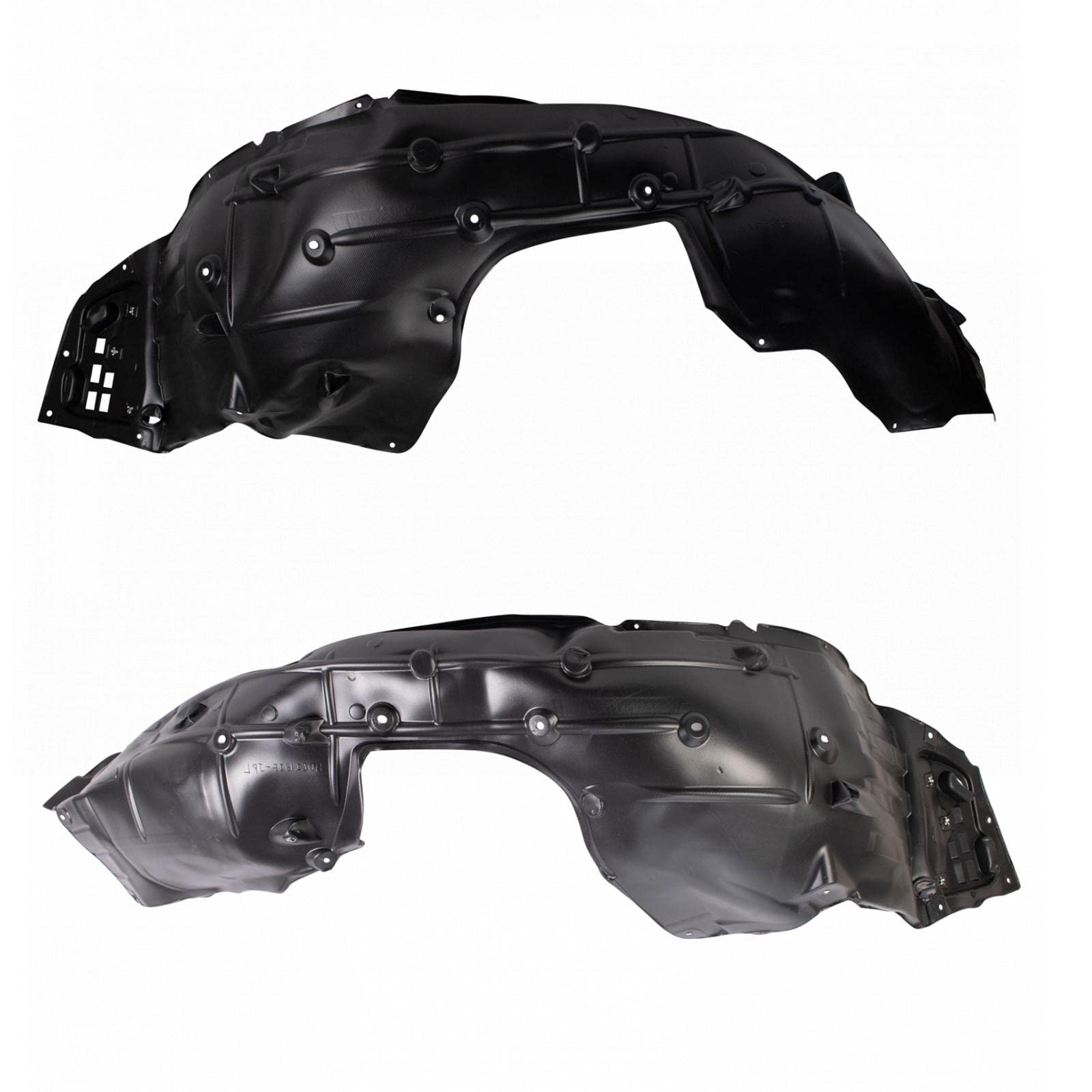 Trq Front Inner Fender Liner Set Compatible With 2018-2020 Honda Civic Ho1248184 Ho1249184