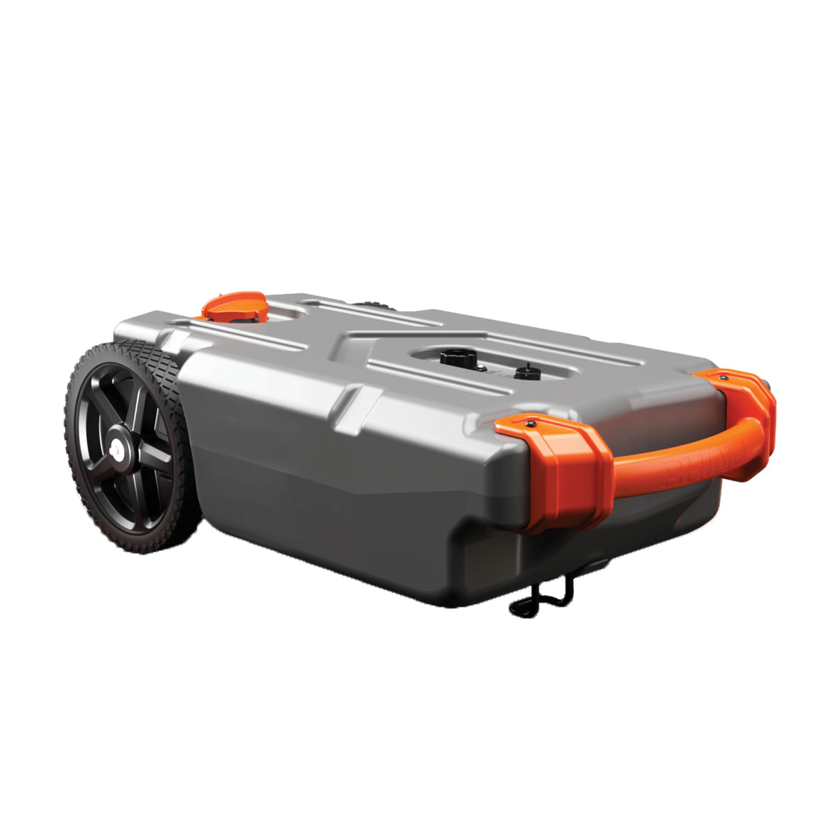 Camco Rhino 21-Gallon Portable Camper / Rv Tote Tank - Features Large Heavy-Duty No-Flat Wheels & Low Drain Hole - Includes Remo