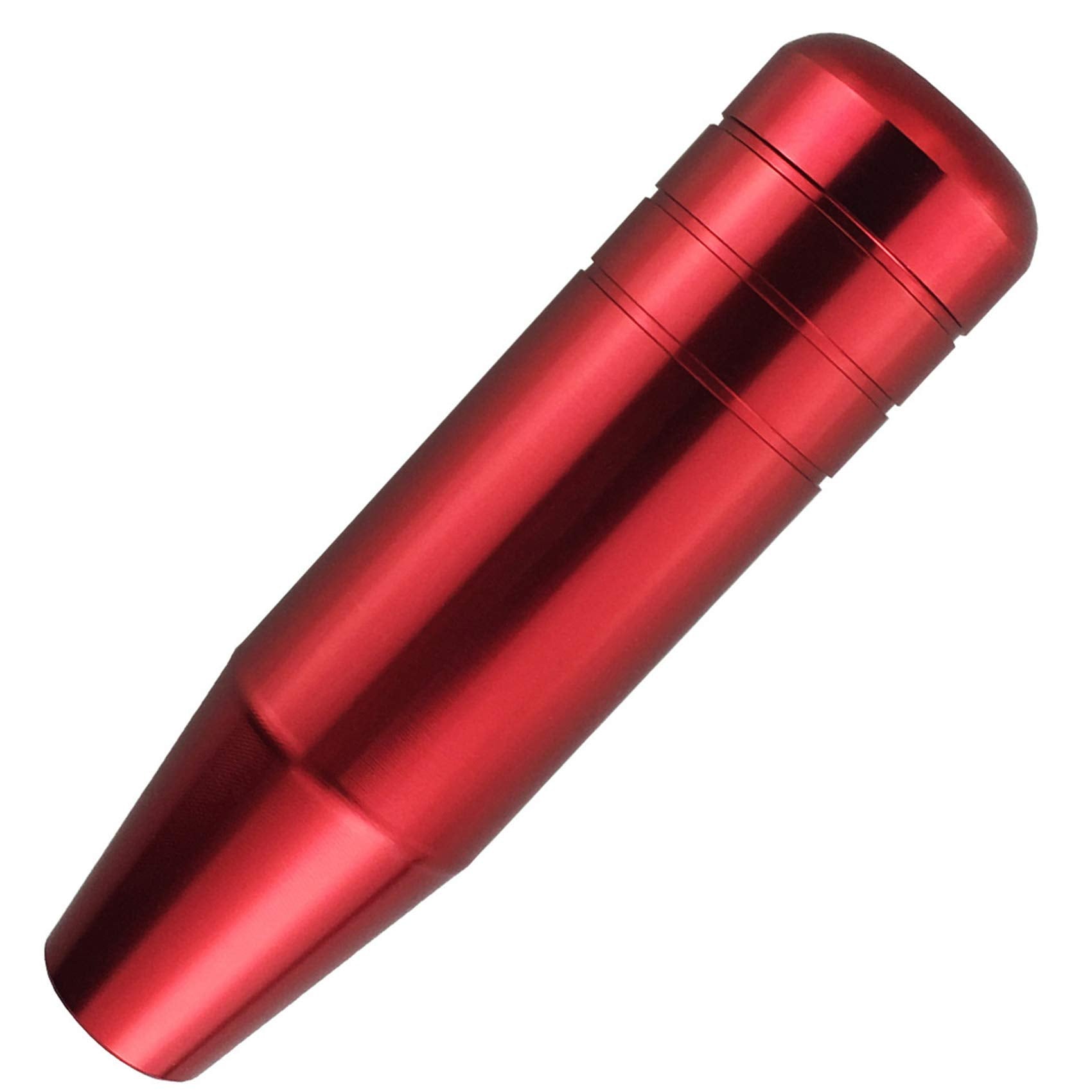Abfer 5 Red Shift Knob, Aluminum Alloy Weighted Gear Lever Metal Stick Shifter Handle Fit Most Automatic Manual Vehicle
