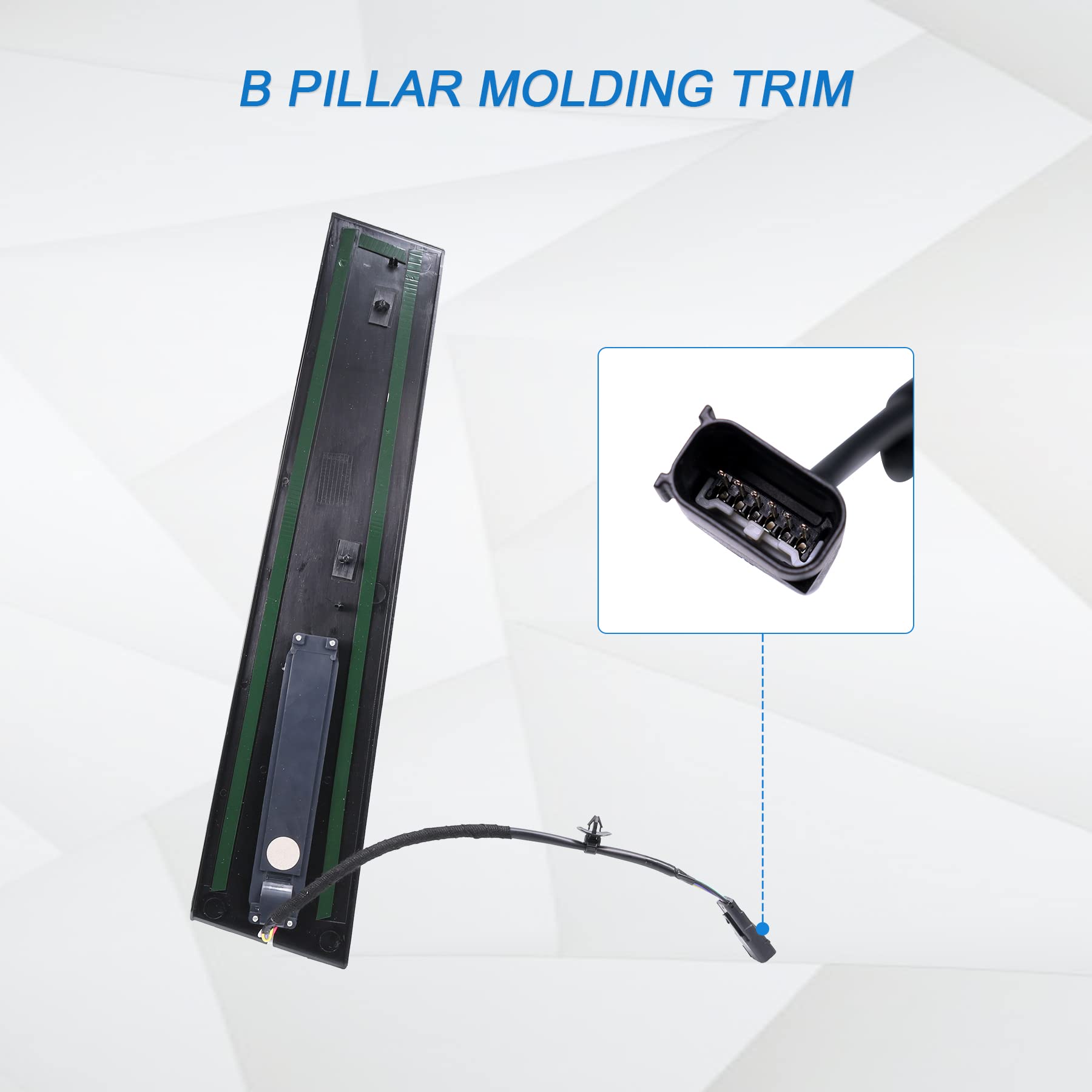 Jdmspeed New B Pillar Molding Trim With Door Entry Keypad Replacement For Ford Explorer 2011-2019 Replaces Db5Z-7820555-Ac Door