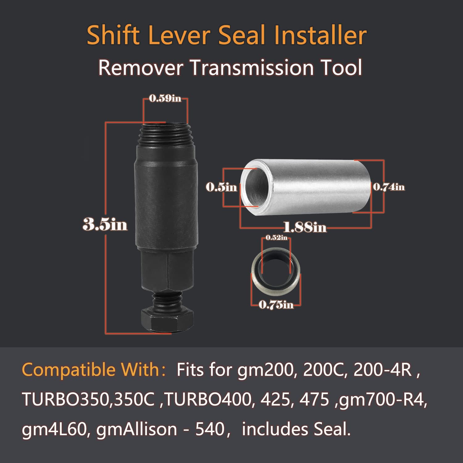 Replace For Gm Shift Lever Seal Installer Remover Transmission Tool