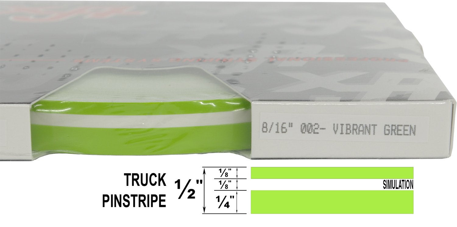 Universal TFX 0008002 - Auto Truck Customizing Dual Pinstripe - 8/16'' x 150' (1/4    Stripe, 1/8'' Gap, Then 1/8    Stripe) - 0