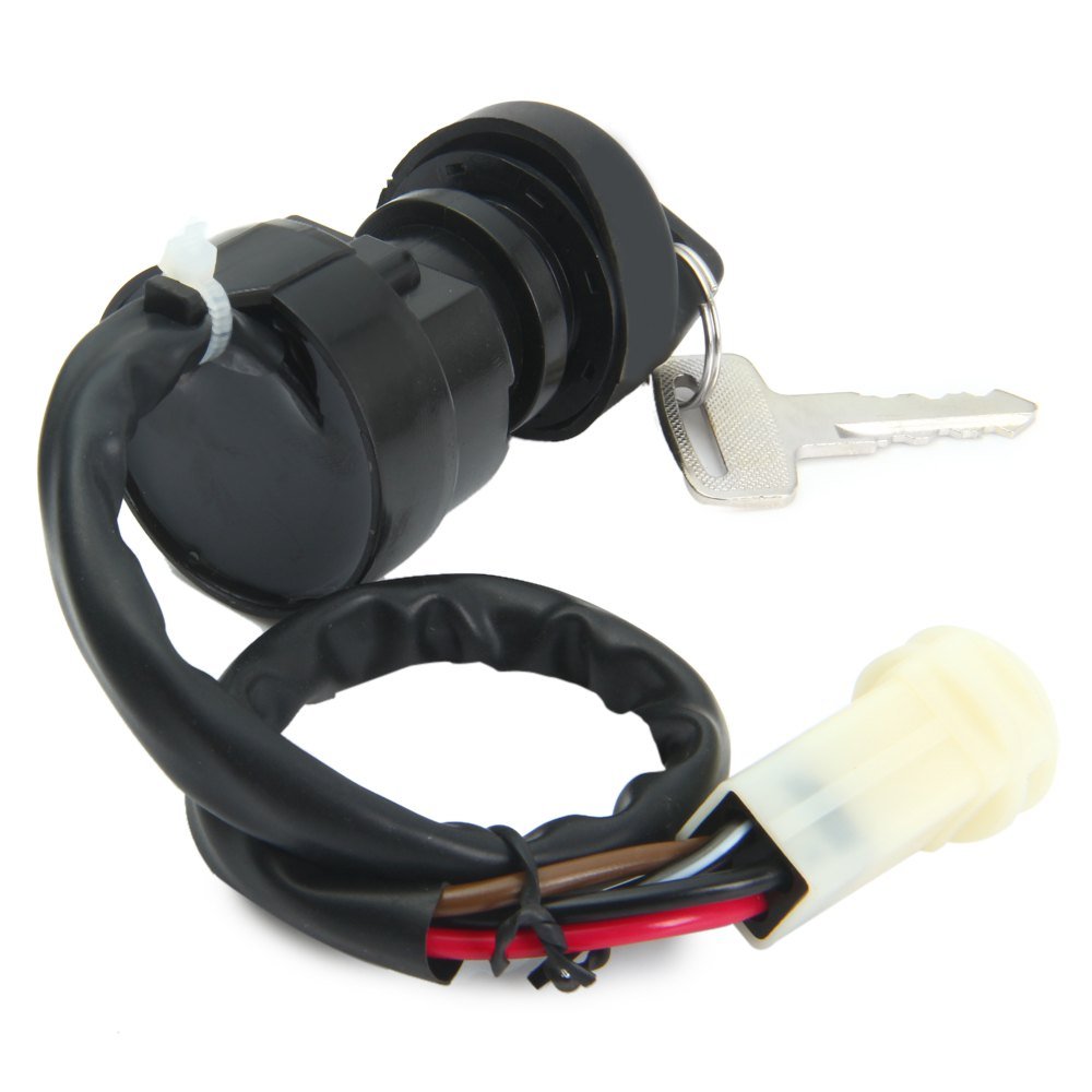 BH-Motor New Ignition Key Switch for Yamaha Warrior 350 YFM350 1987 88 89 90 91 92 93 94 1995