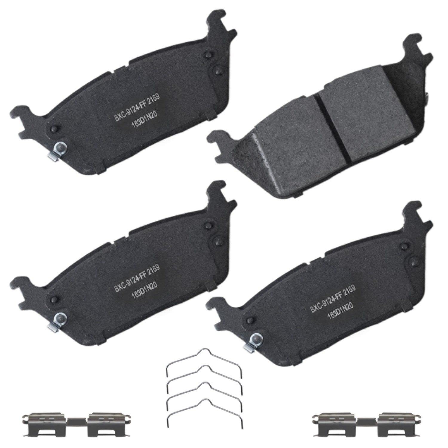 Bendix Premium Sbc2169 Ceramic Rear Brake Pads For Jeep Grand Wagoneer 2024-2022, Grand Wagoneer L 2024-2023, Wagoneer 2024-2022