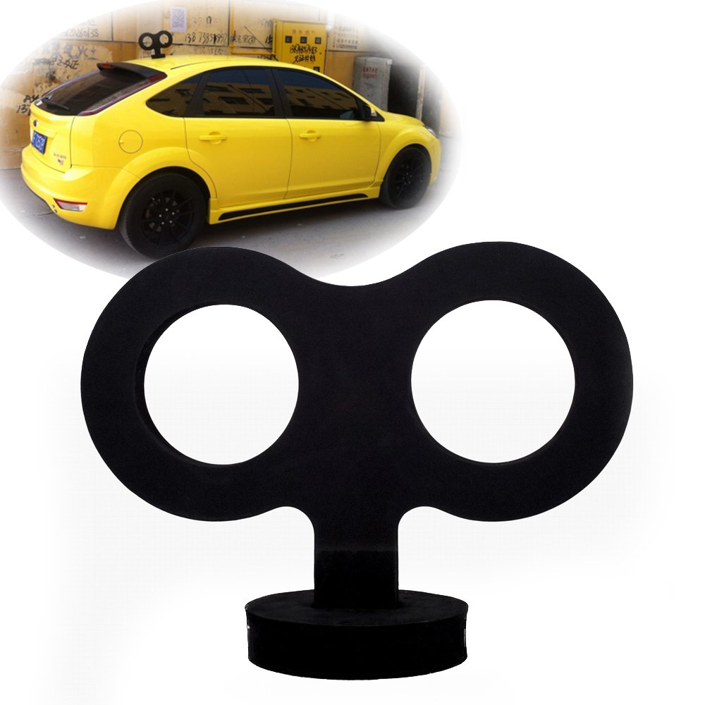 COGEEK 3D Car Wind Up Key, Cute Clockwork Wind Up Key for Back of Car Roof Decoration (Black)
