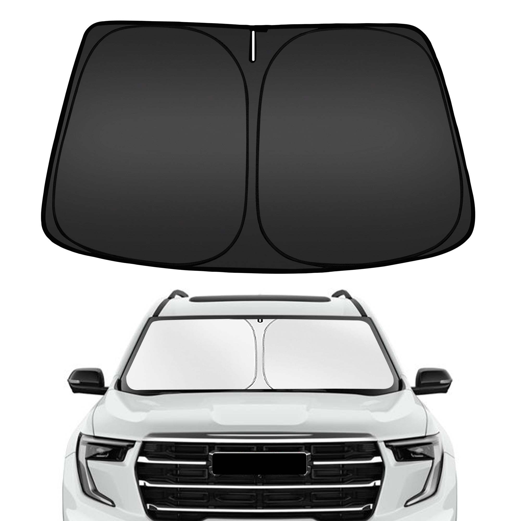 ARISMOTOR Windshield Sun Shade for GMC Acadia 2024-2025, Custom Fit Foldable Front Window Sunshade Sun Visor Protector, Block UV