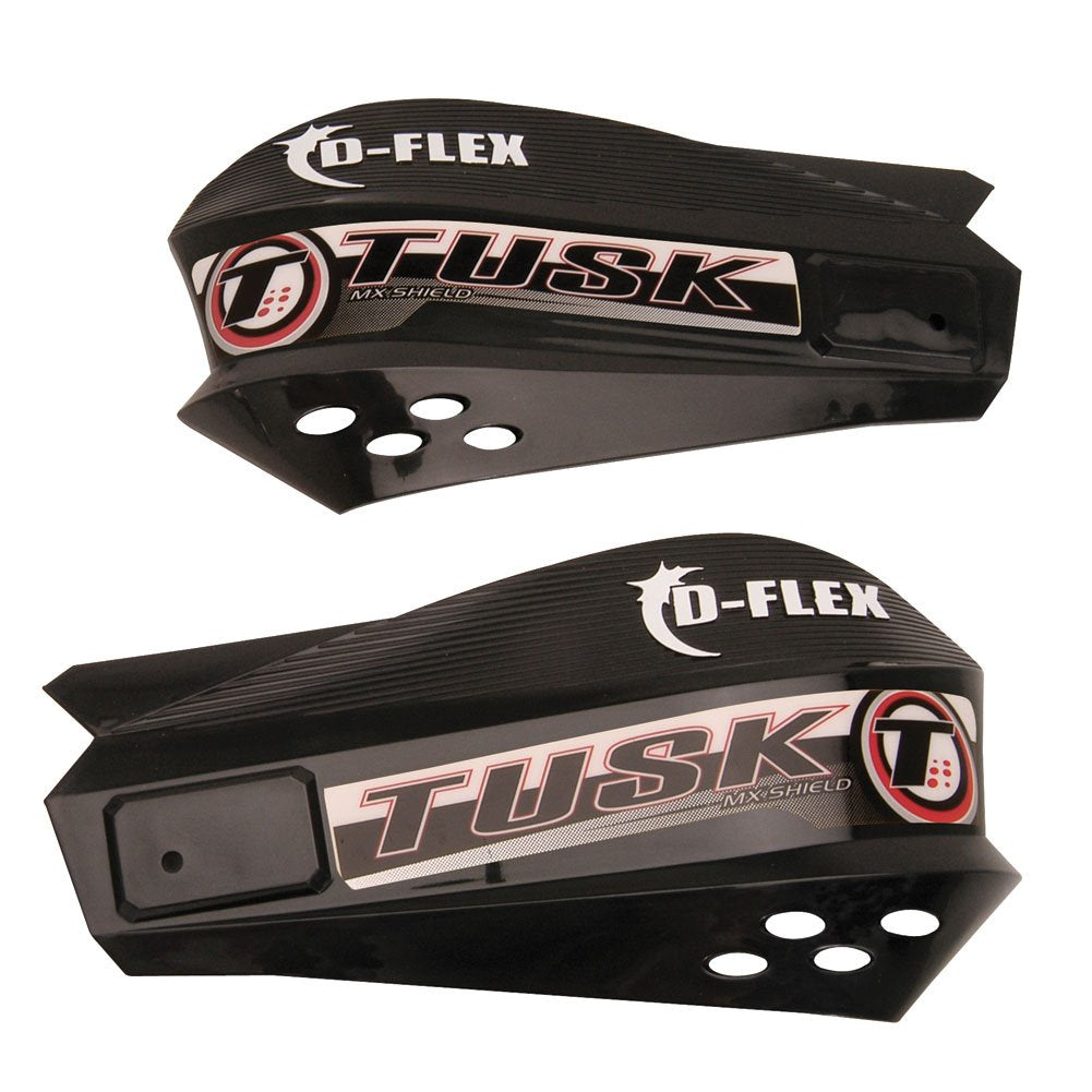 Tusk Mx D-Flex Replacement Plastic Hand Shields Black