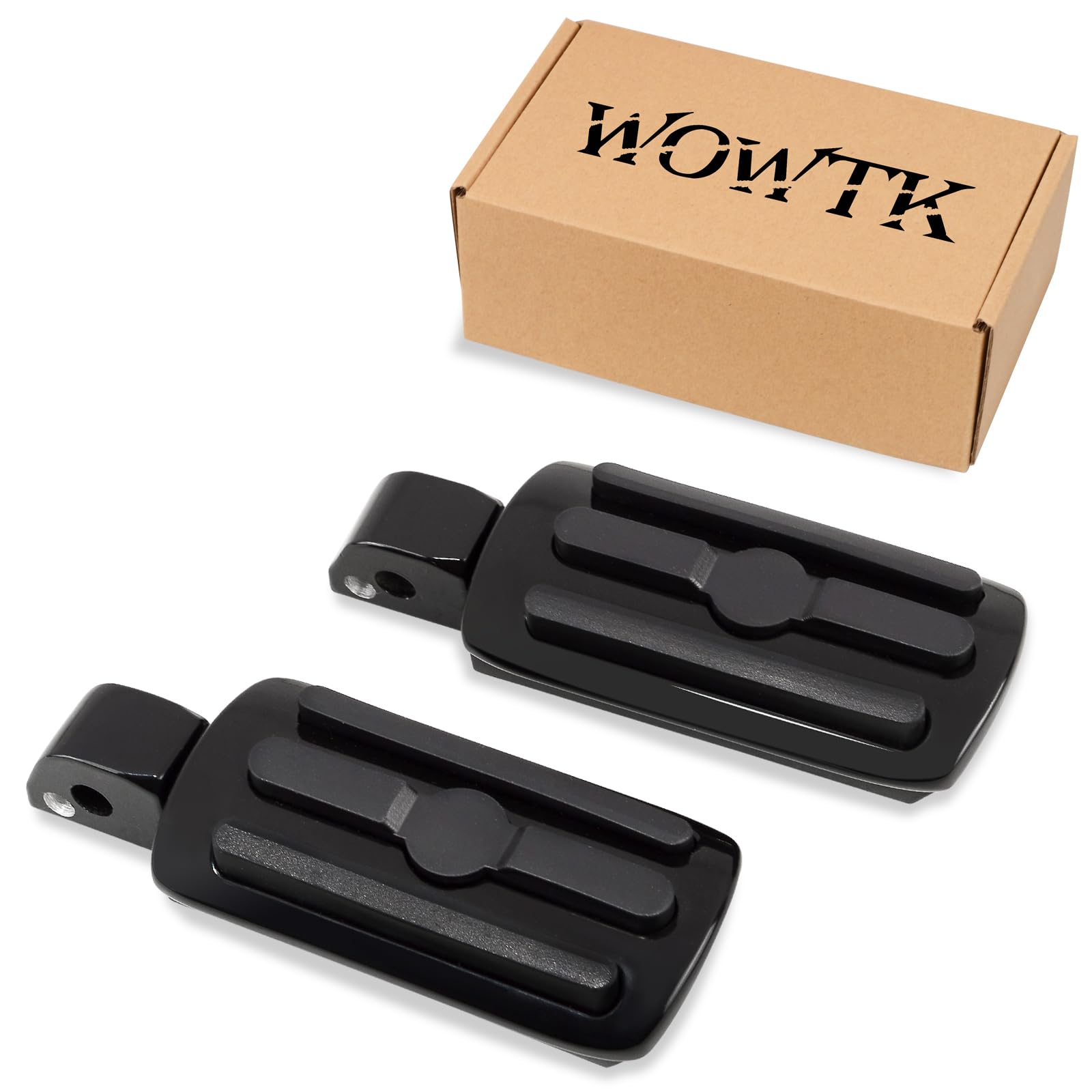 Wowtk Passenger Footpegs Fits For Harley Davidson Softail 2018 2019 2020 2021 2022 2023 Deluxe Fat Boy Heritage Sport Glide Soft