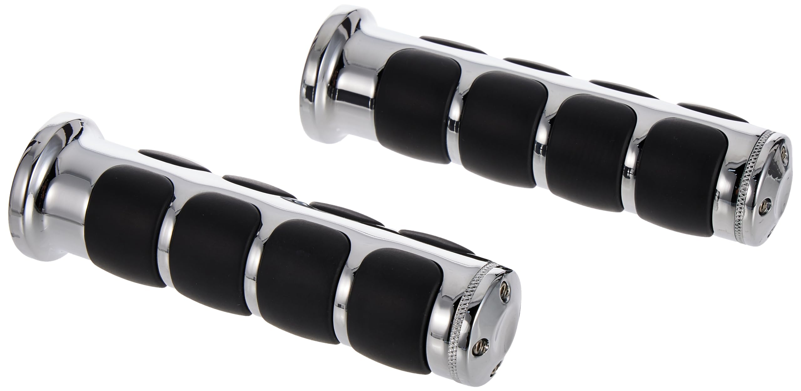 Kuryakyn 6180 Premium ISO Handlebar Grips for Throttle and Clutch: 1975-2017 Honda Gold Wing Motorcycles, Chrome, 1 Pair