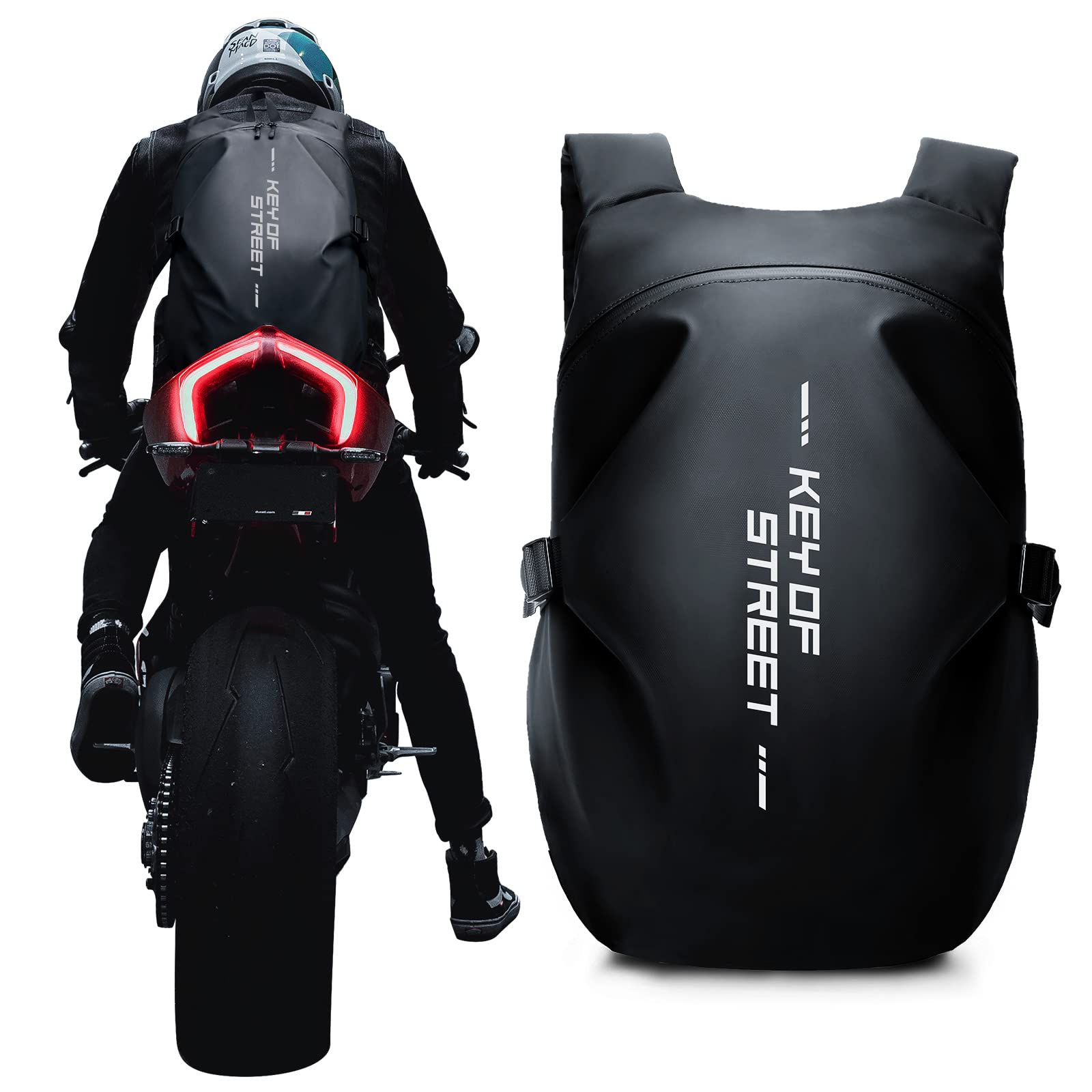 Weplan Motorcycle Backpacks For Men And Women,Waterproof Helmet Backpack,Motorcycle Dirt Bike Accessories,Motorcycle Gear Seat B