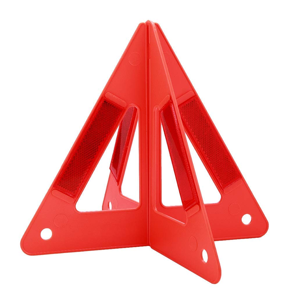 Triangle Warning Sign,Red Portable Car Emergency Breakdown Reflective Warning Safety Road Stop Sign Foldable