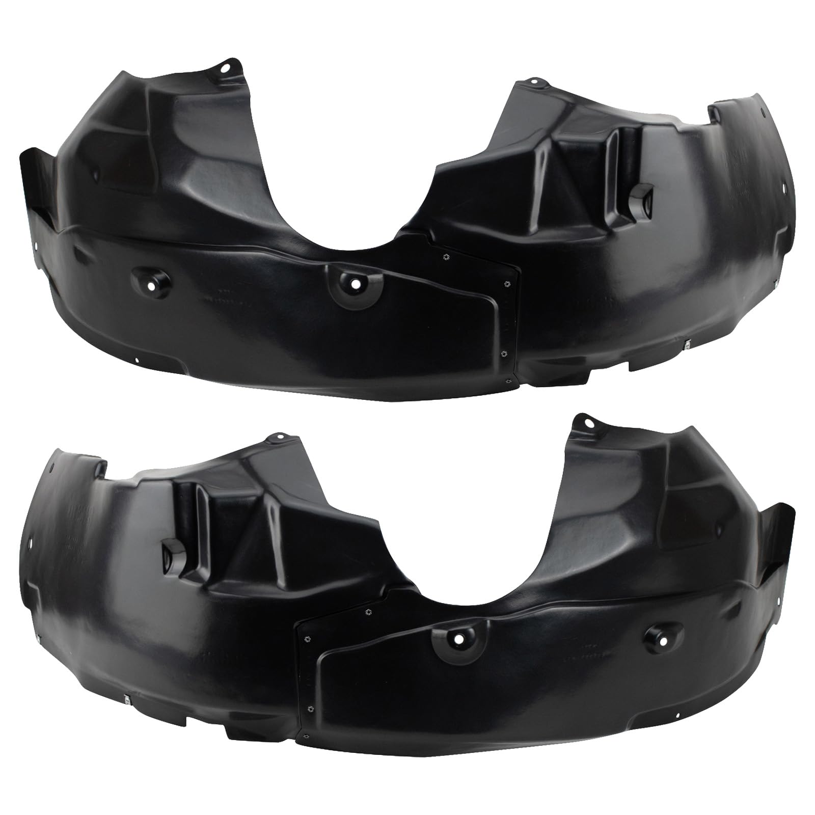 Trq Front Inner Fender Liner Set Compatible With 2012-2014 Chrysler 200 Ch1248161 Ch1249161