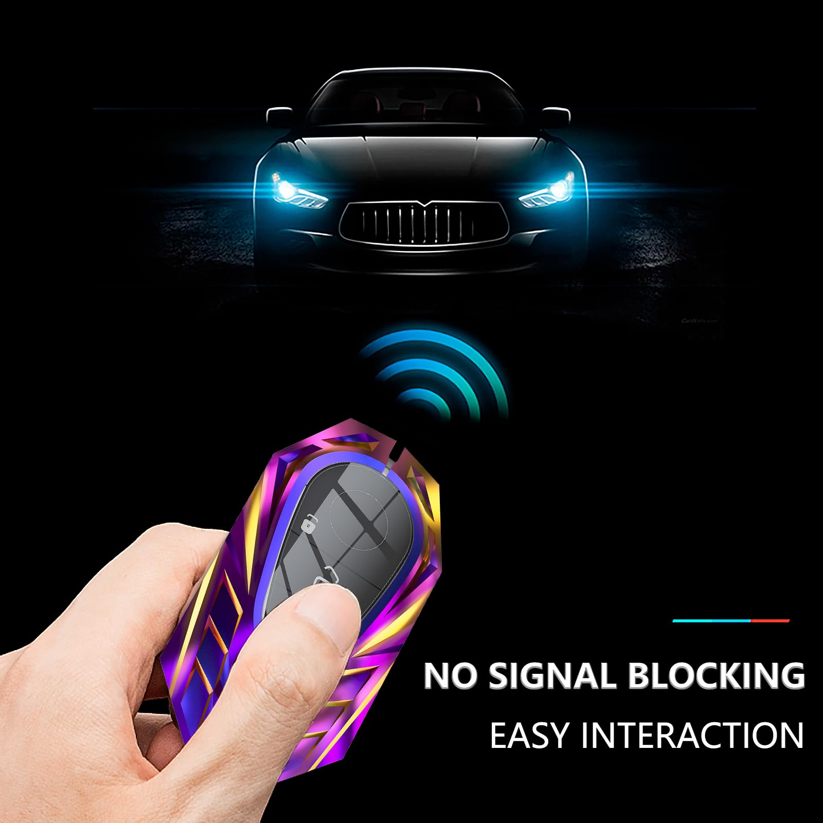 Ocezbiis For Mercedes Benz Key Fob Cover,Keychain,Zinc Alloy Protection Car Key Shell Case Compatible With Mercedes Smart Remote