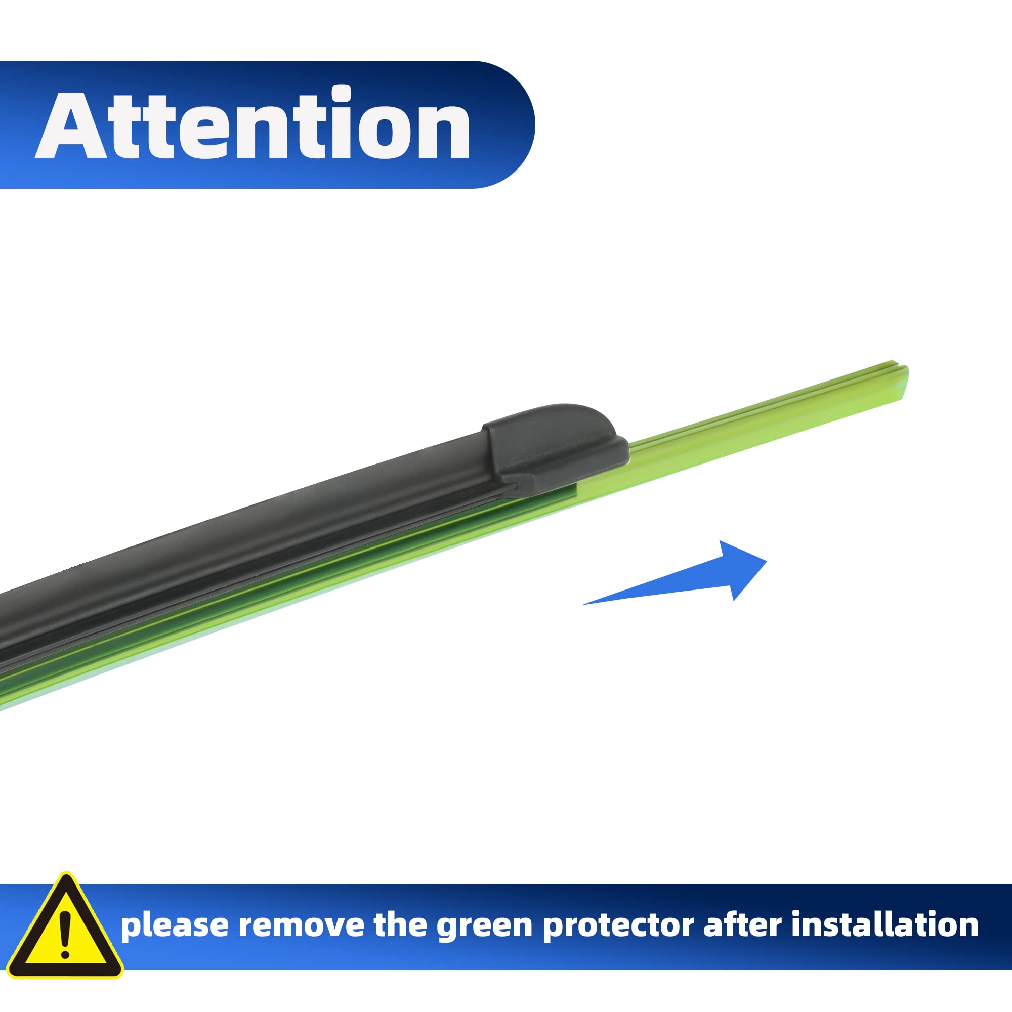 Windshield Wipers 22+22(Top Lock 19Mm,Set Of 2) Replacement For Chevrolet Silverado 2014-2018,Gmc Sierra 2014-2018 Premium All-Season Automotive Windshield Wiper Blades