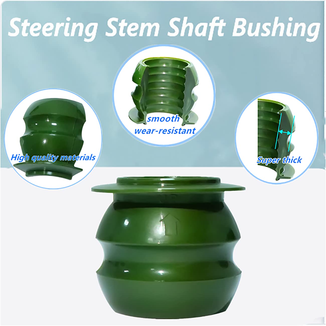 Steering Bushing Compatible with Honda TRX 300 350 200 250 90 400 450 2X4 4X4 1988-2009 Wear Resistant Protection of Upper Steer