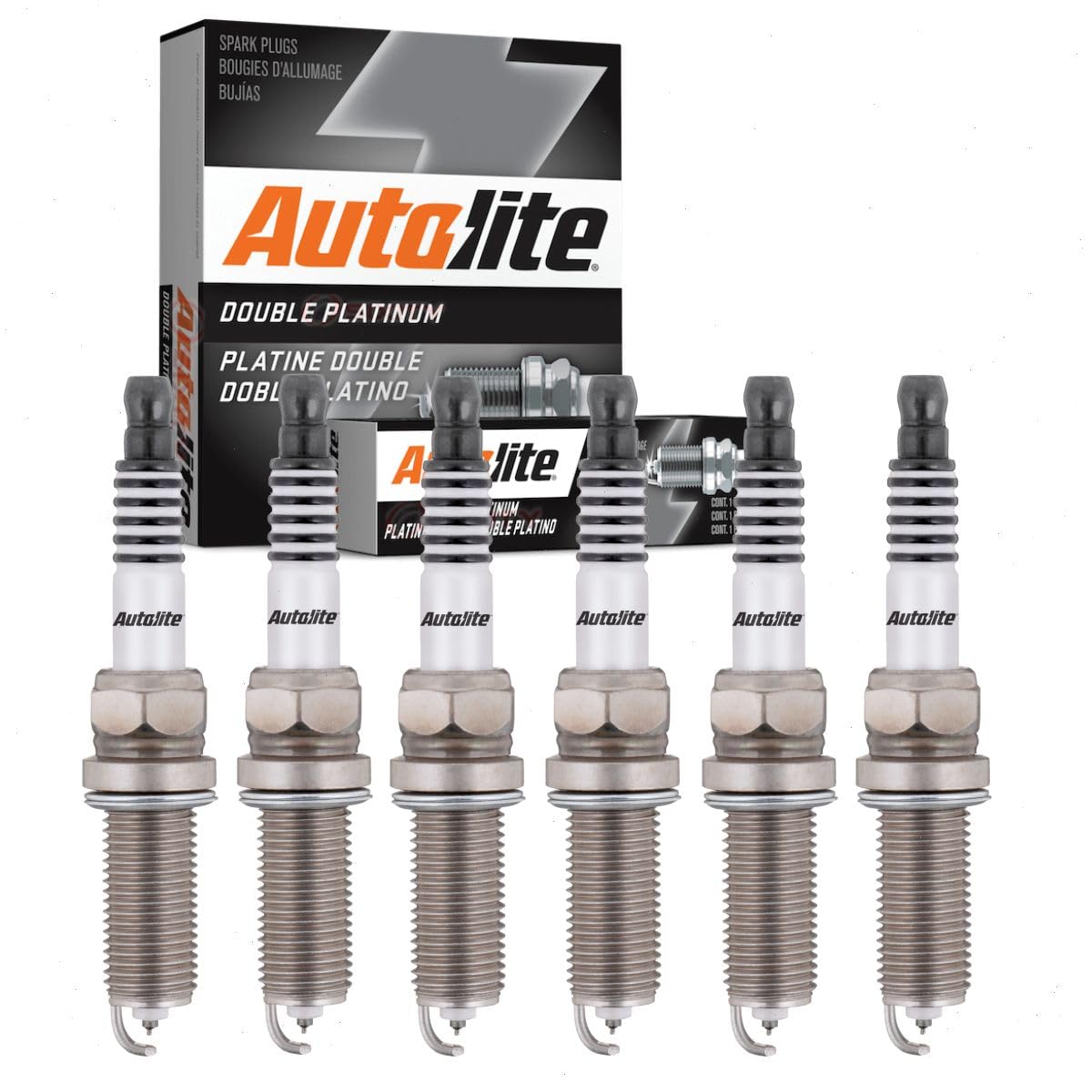 6 pc Autolite Double Platinum Spark Plugs compatible with Jeep Wrangler 3.6L V6 2012-2019