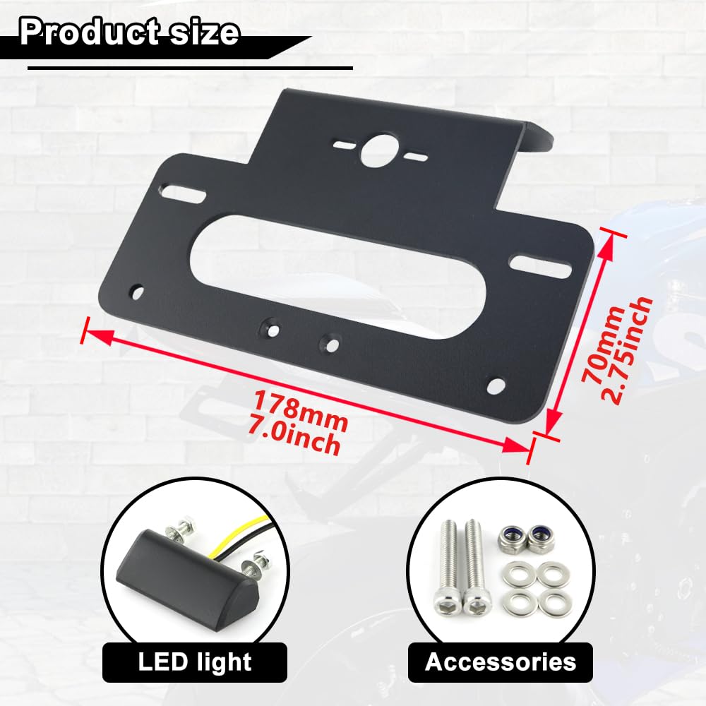 Xitomer Fender Eliminator Fit for GSXR 600/GSXR 750 L11 2024 2023 2022 2021 2020 2019 2018 2017 2016 2013-2024 GSXR600 Tail Tidy